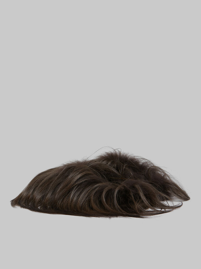 Fussbett sabot in Kidassia a pelo lungo marrone - Zoccoli - Image 3