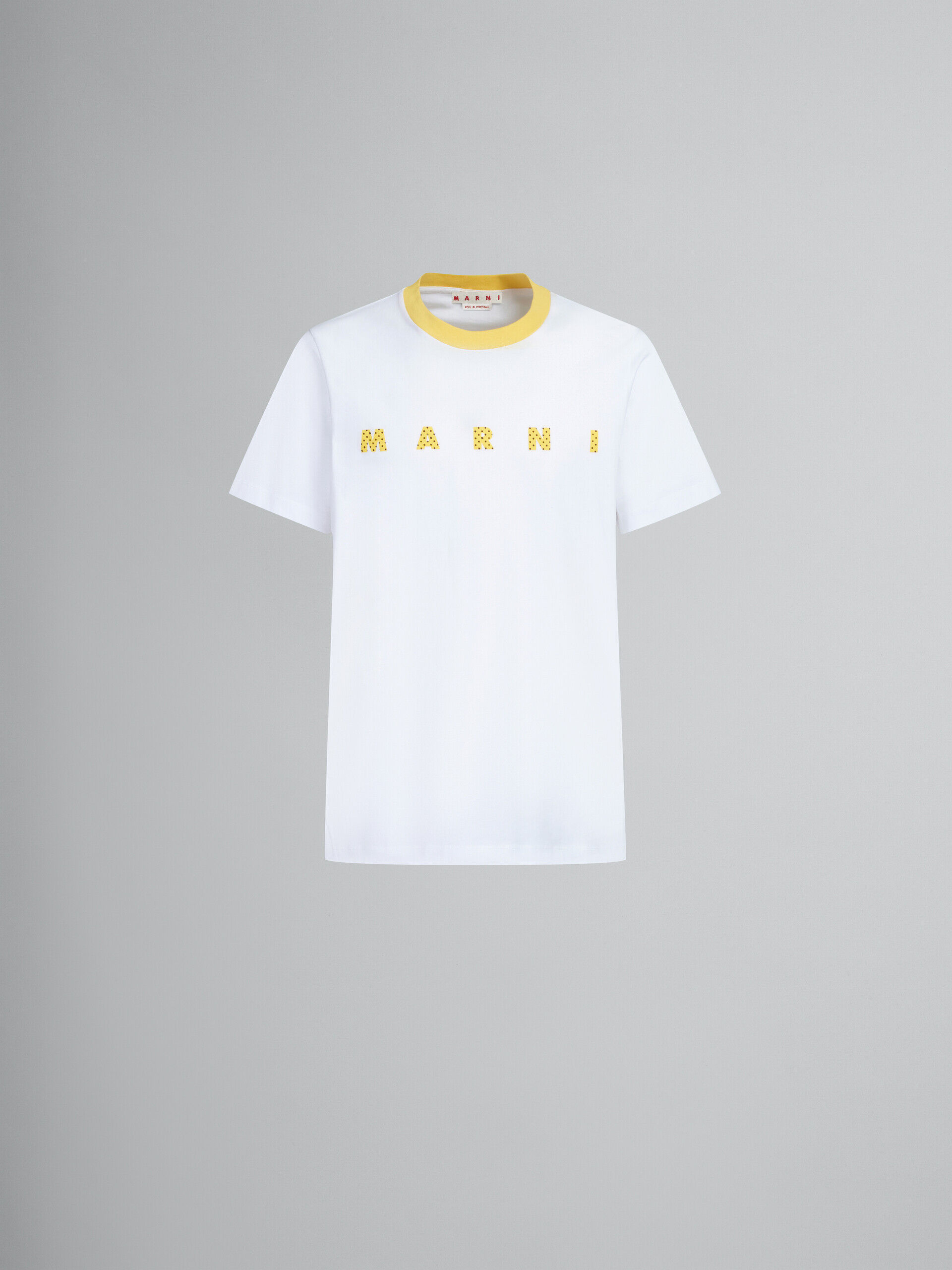 正規販売代理店 マルニ ロゴ オーガニックコットン Tシャツ 白 | www ...