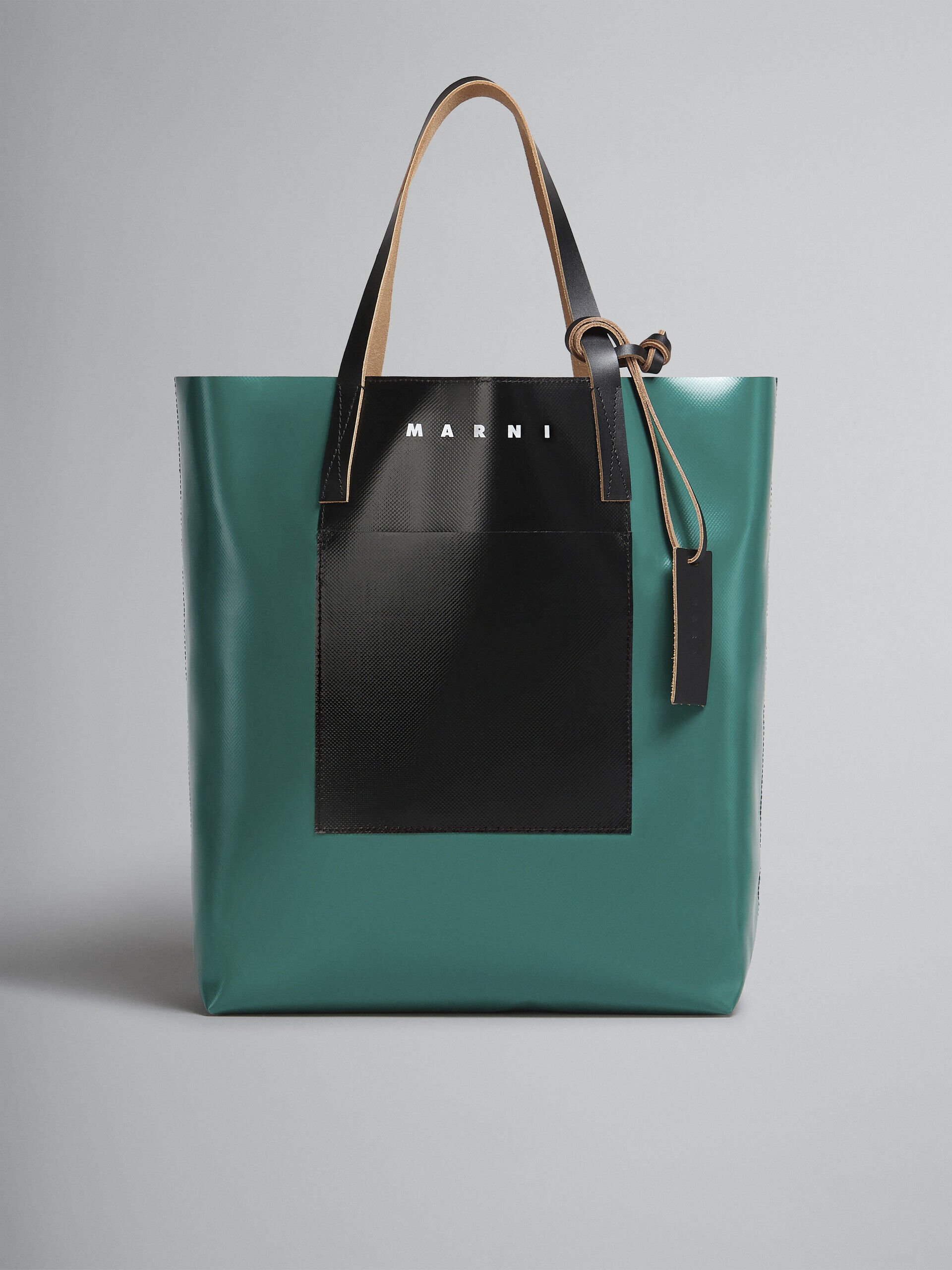 グリーンとブラック Tribecaショッピングバッグ | Marni