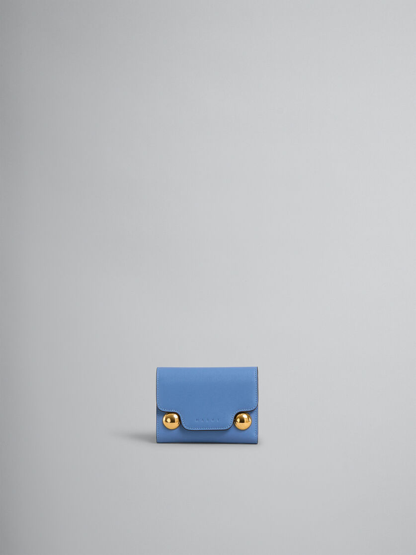 Blue leather Trunkaroo trifold wallet - Wallets - Image 1