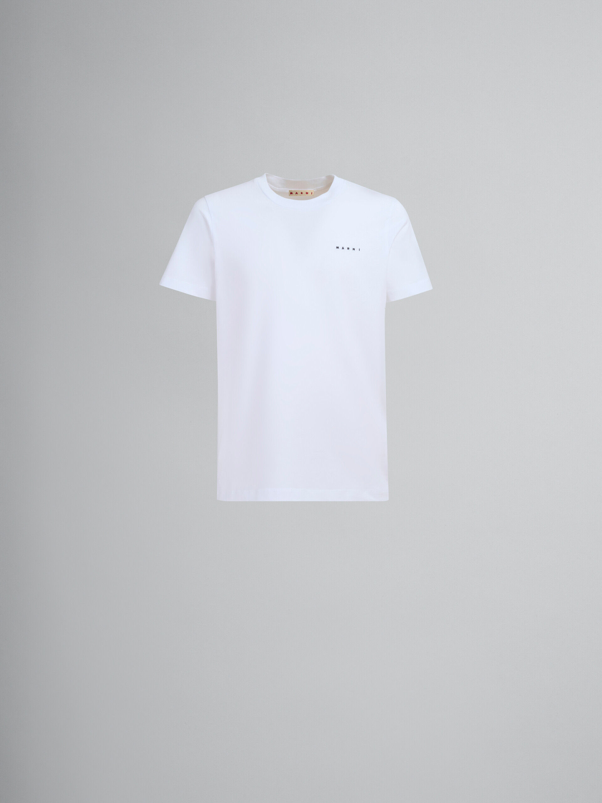 ホワイト ミニ マルニロゴ入り オーガニックコットン製Tシャツ | Marni