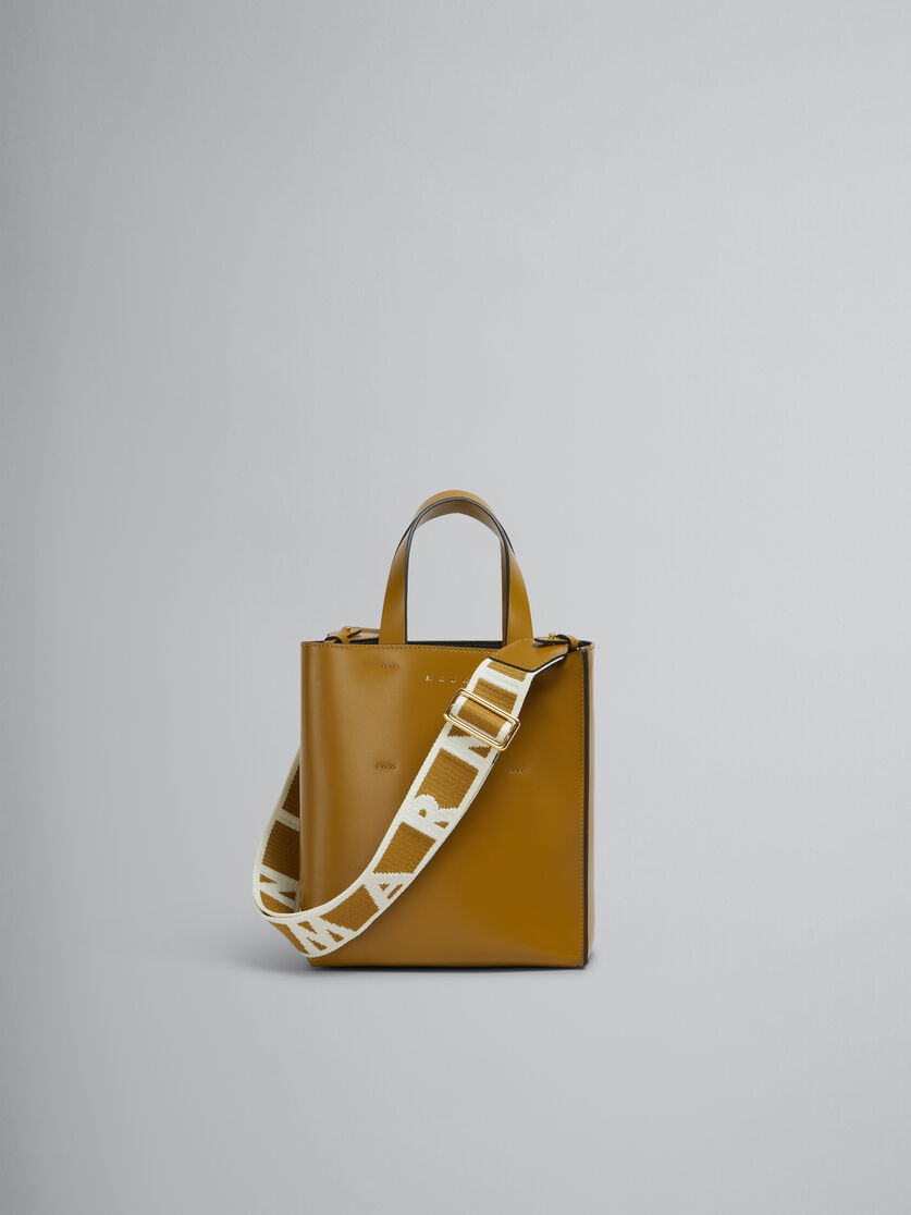 Museo Bag Mini in pelle azzurra - Borse shopping - Image 1