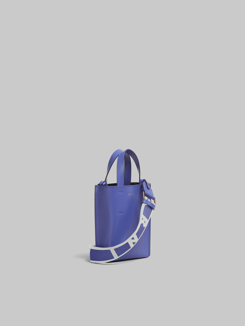 Museo Bag Nano in pelle azzurra - Borse shopping - Image 6