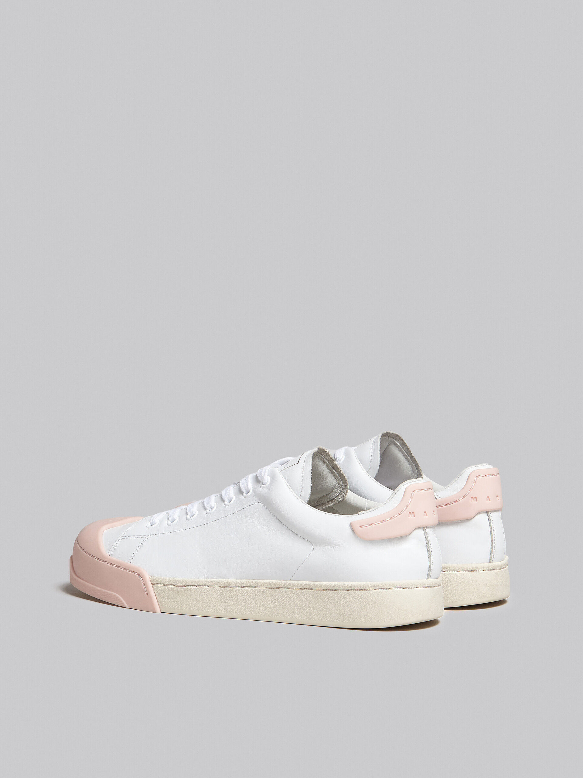 Dada Bumper sneaker in white and pink leather | Marni