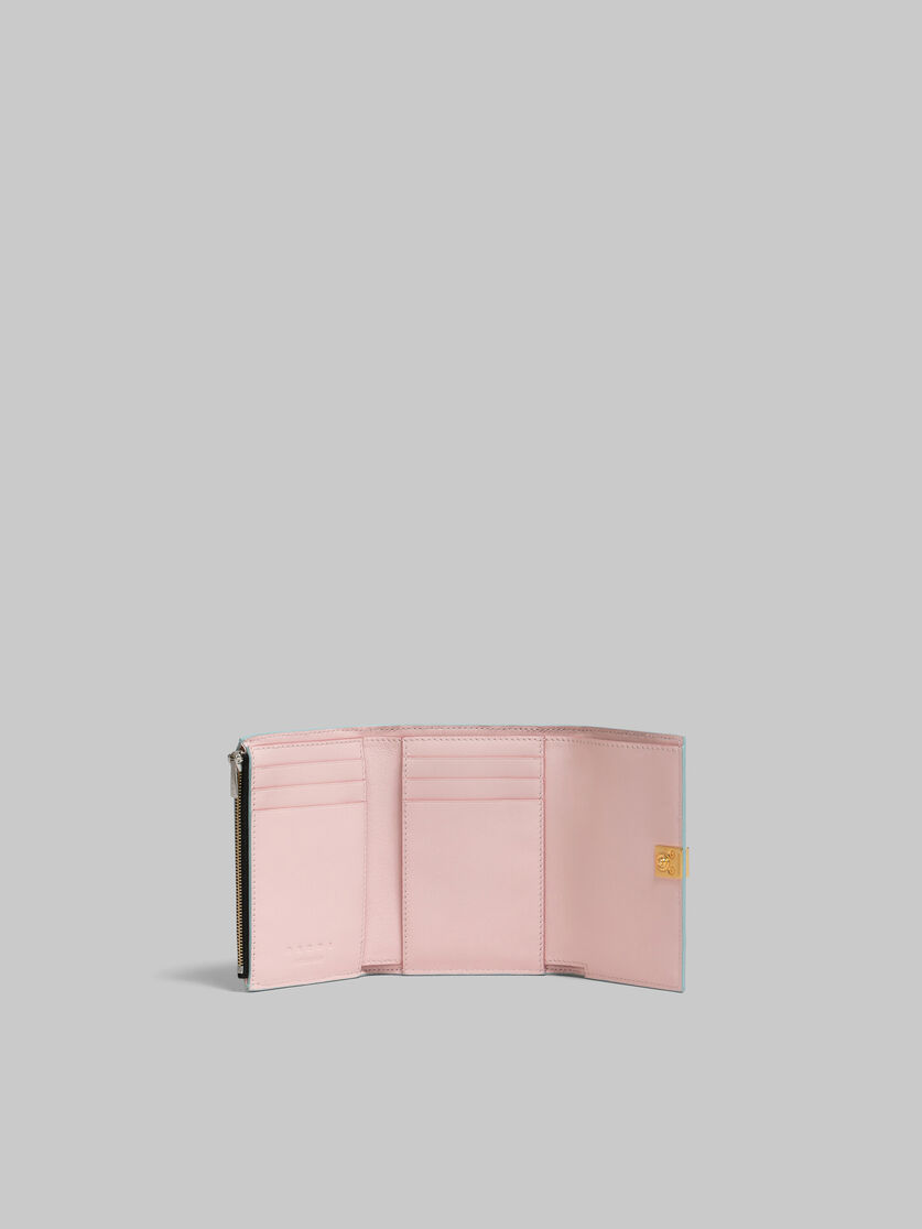 Portafoglio Prisma tri-fold in pelle marrone - Portafogli - Image 2