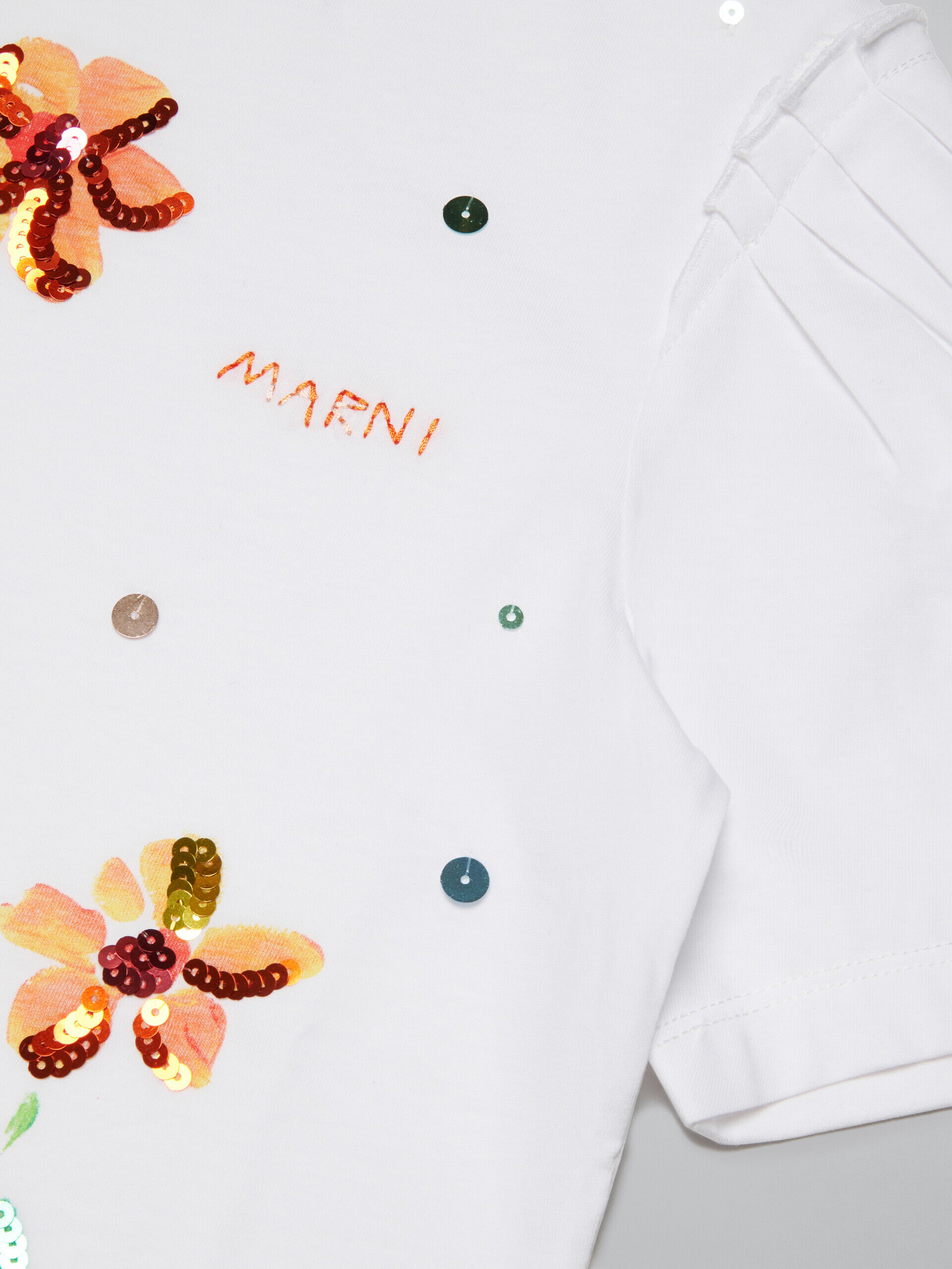 Marni Kids Sunny Day cotton T-shirt - White