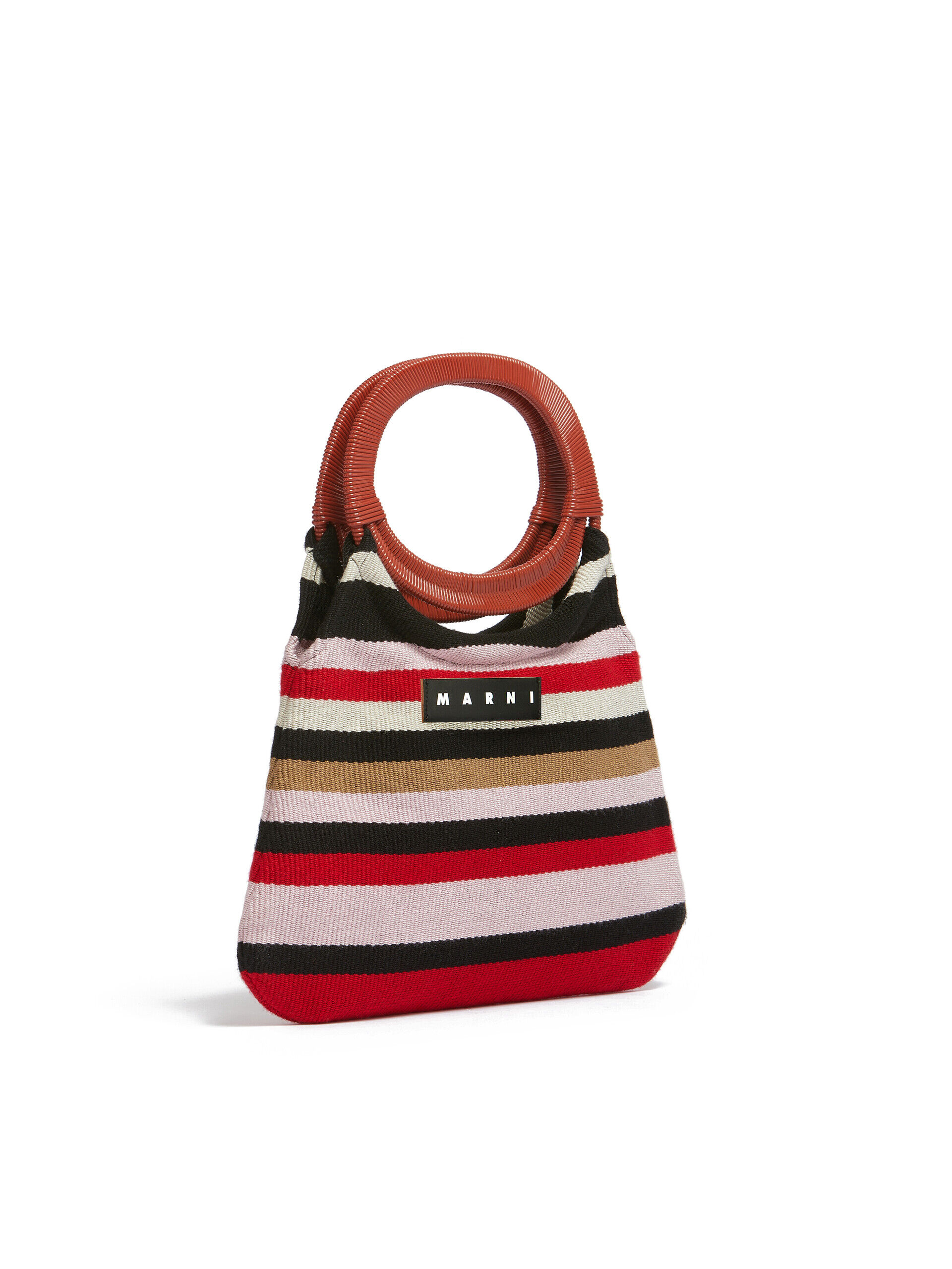 Red Striped Marni Market Boat Bag | Marni