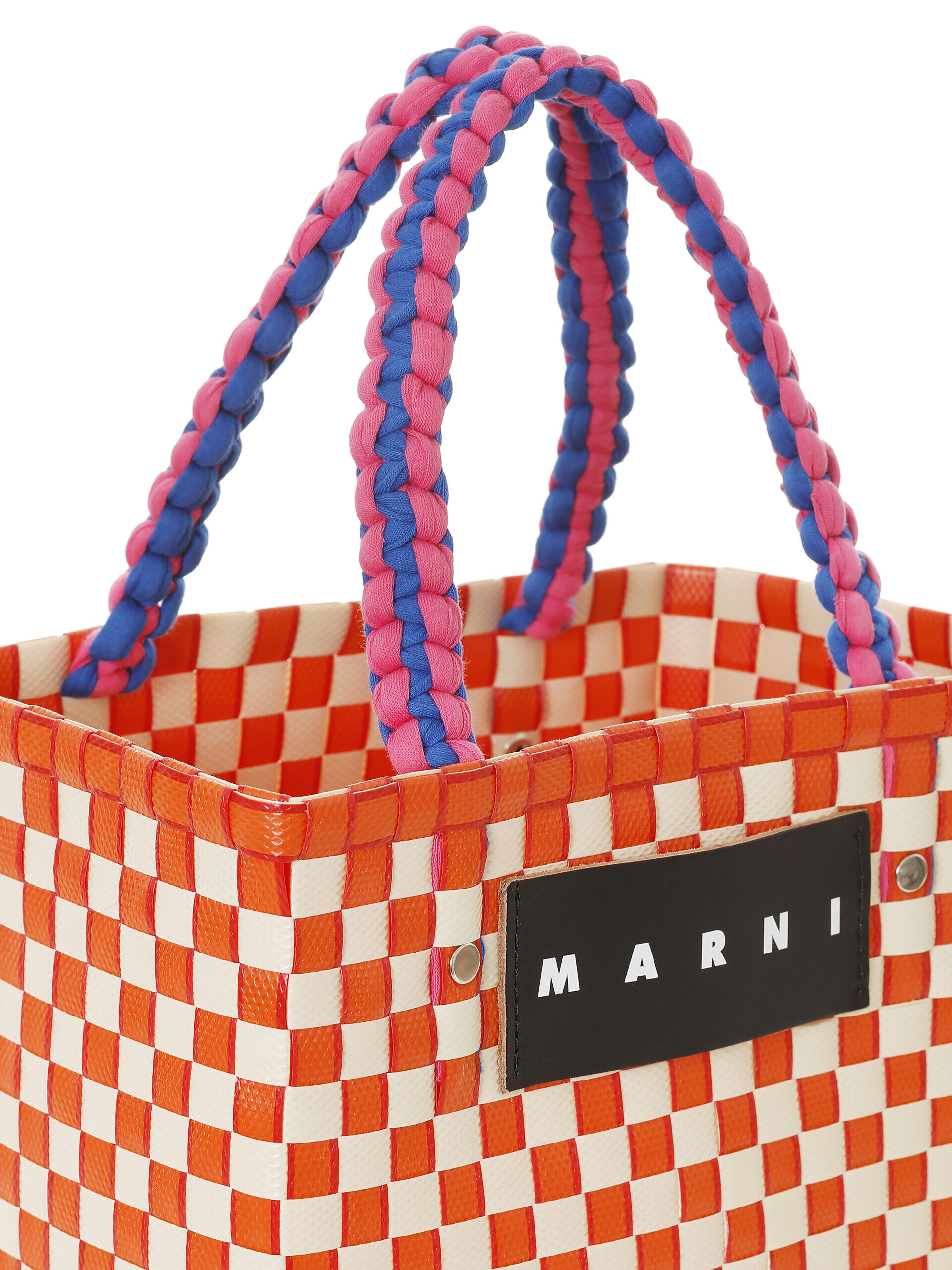 オレンジ MARNI MARKET JERSEY HANDLE MINI BASKET | Marni