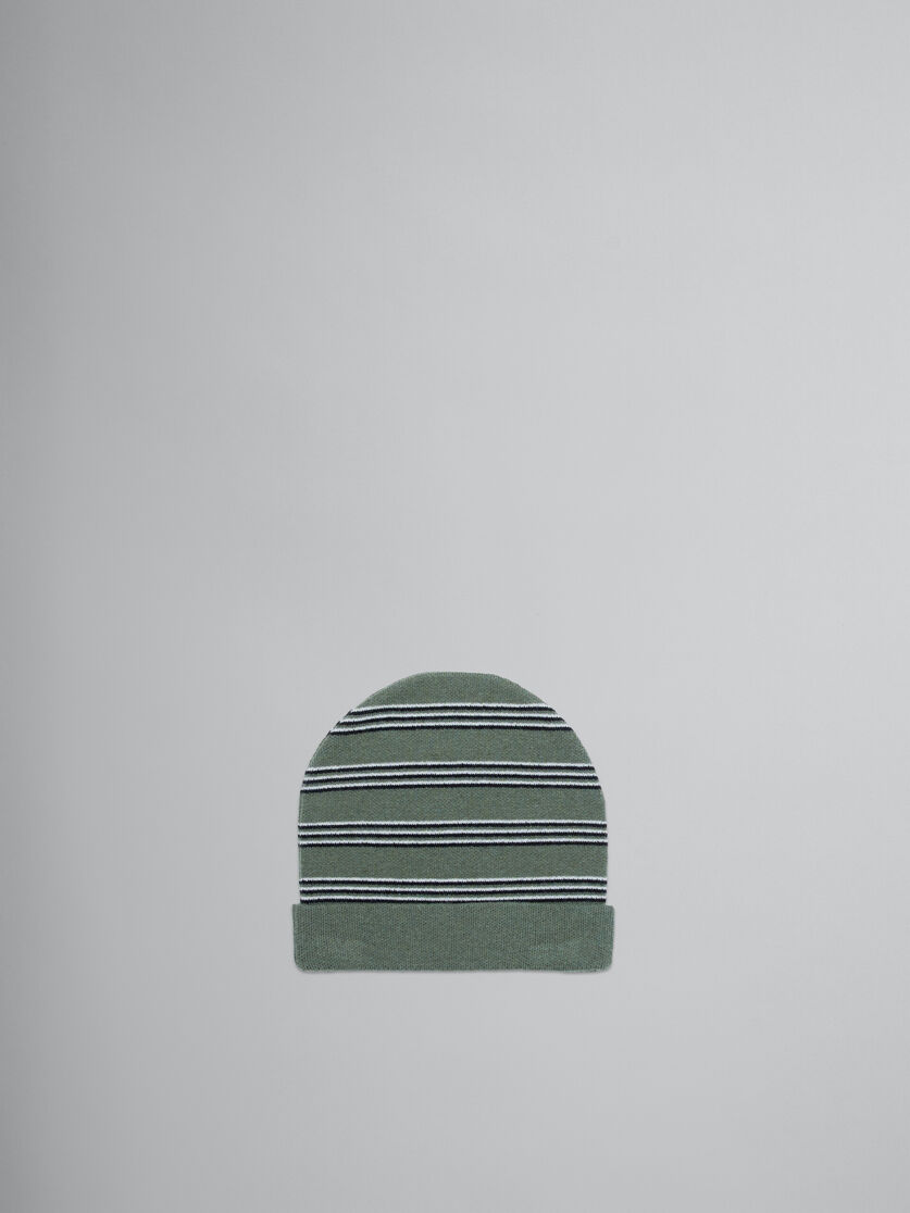 Berretto beanie in misto lana a righe - Cappello - Image 2