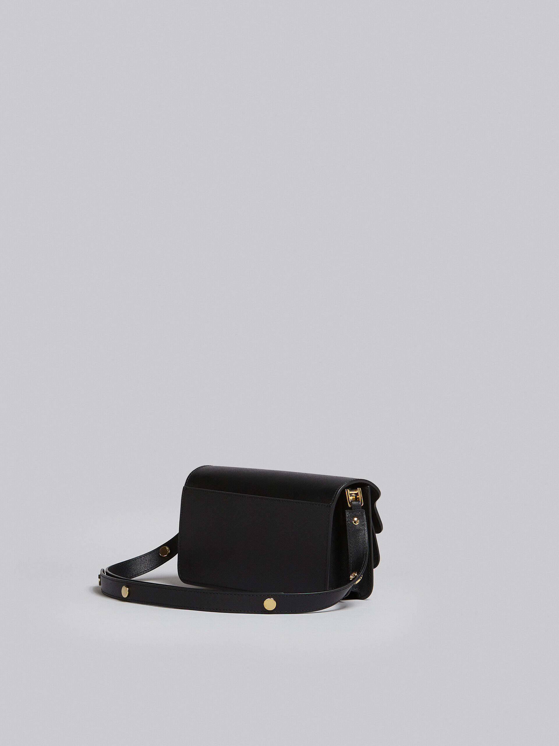 Trunk Bag E/W in black saffiano leather | Marni