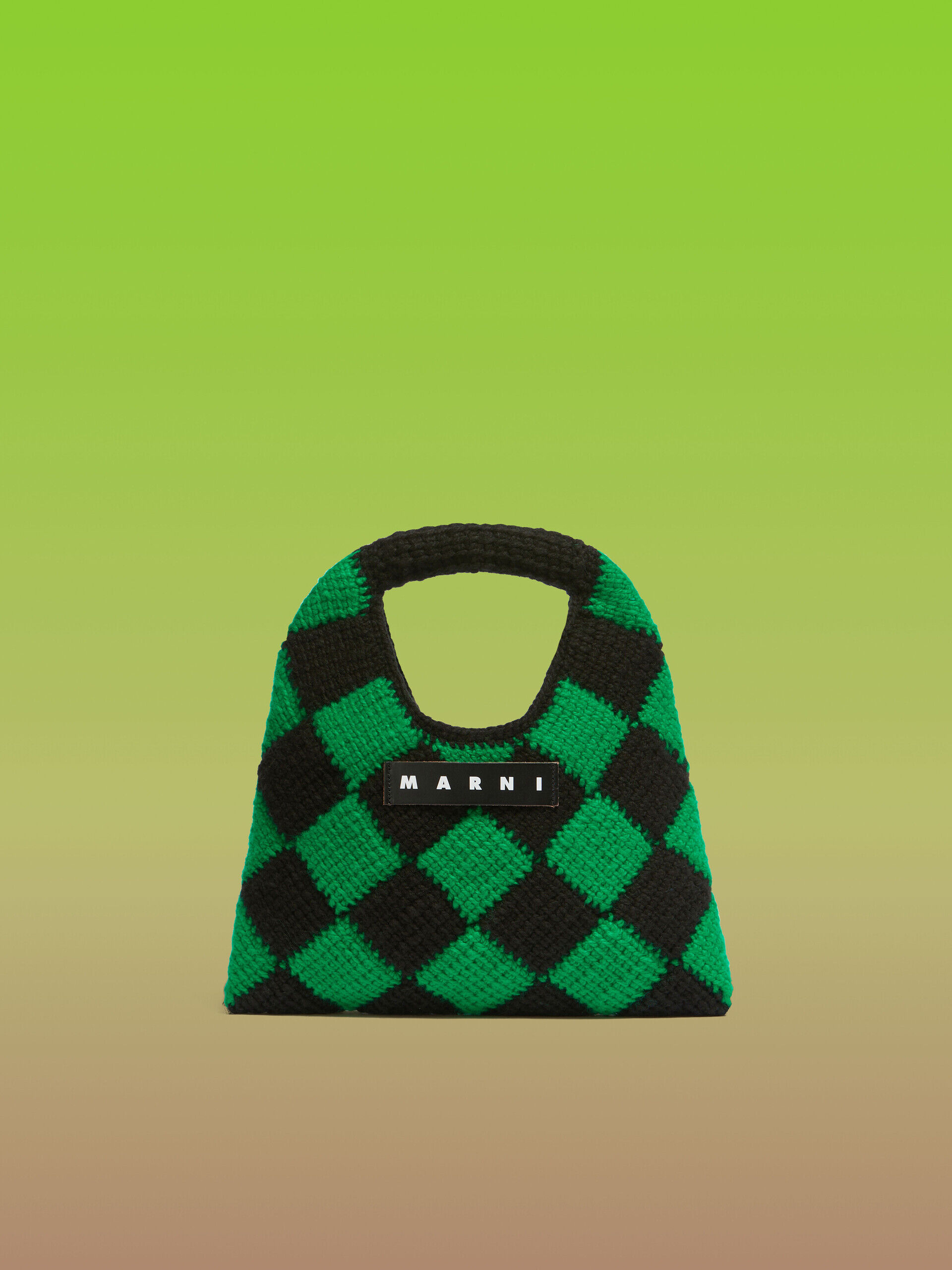 グリーン テックウール Marni Market Diamond ミニバッグ | Marni