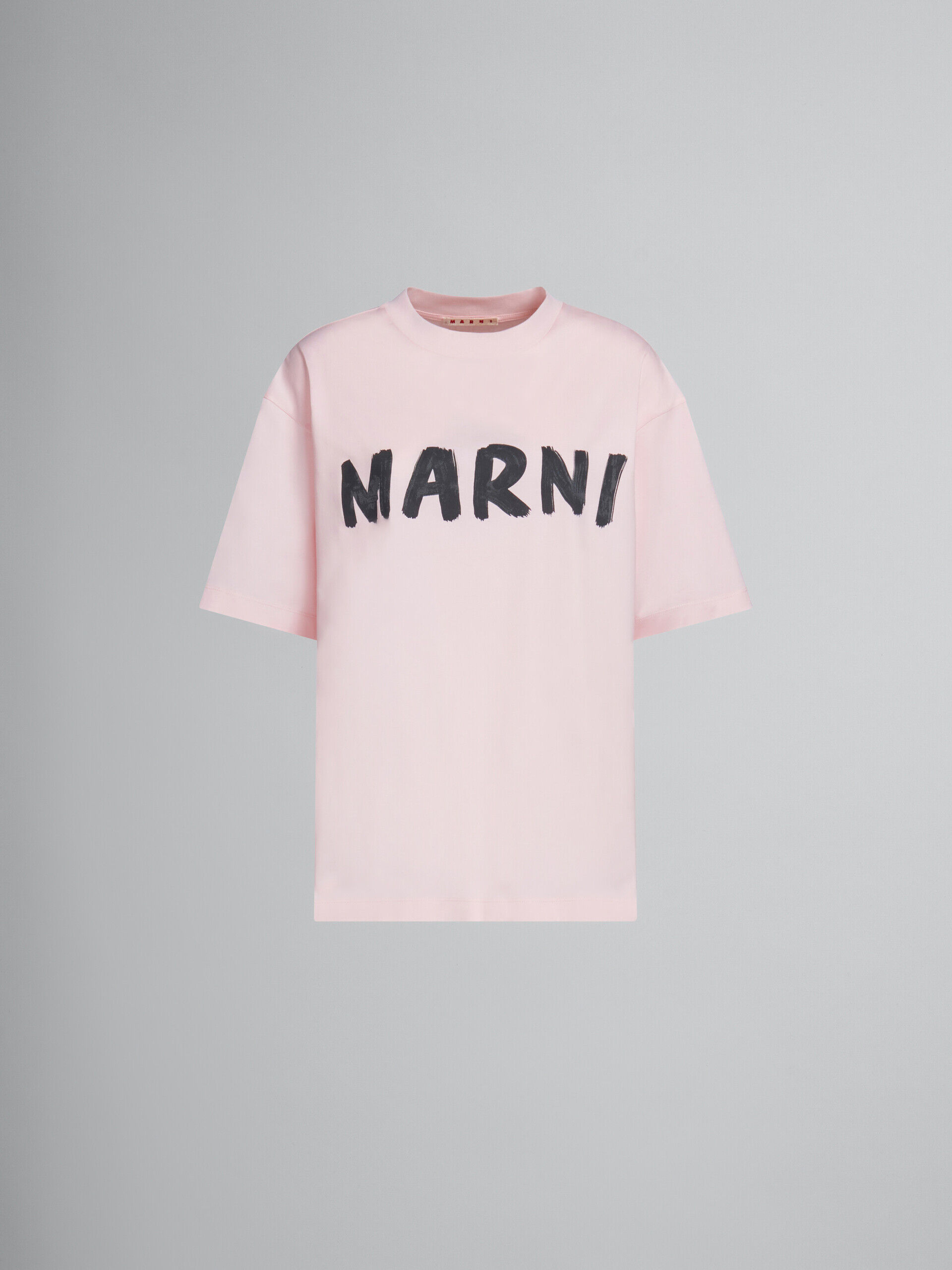 ピンク クルーネックTシャツ(ボクシーフィット) | Marni