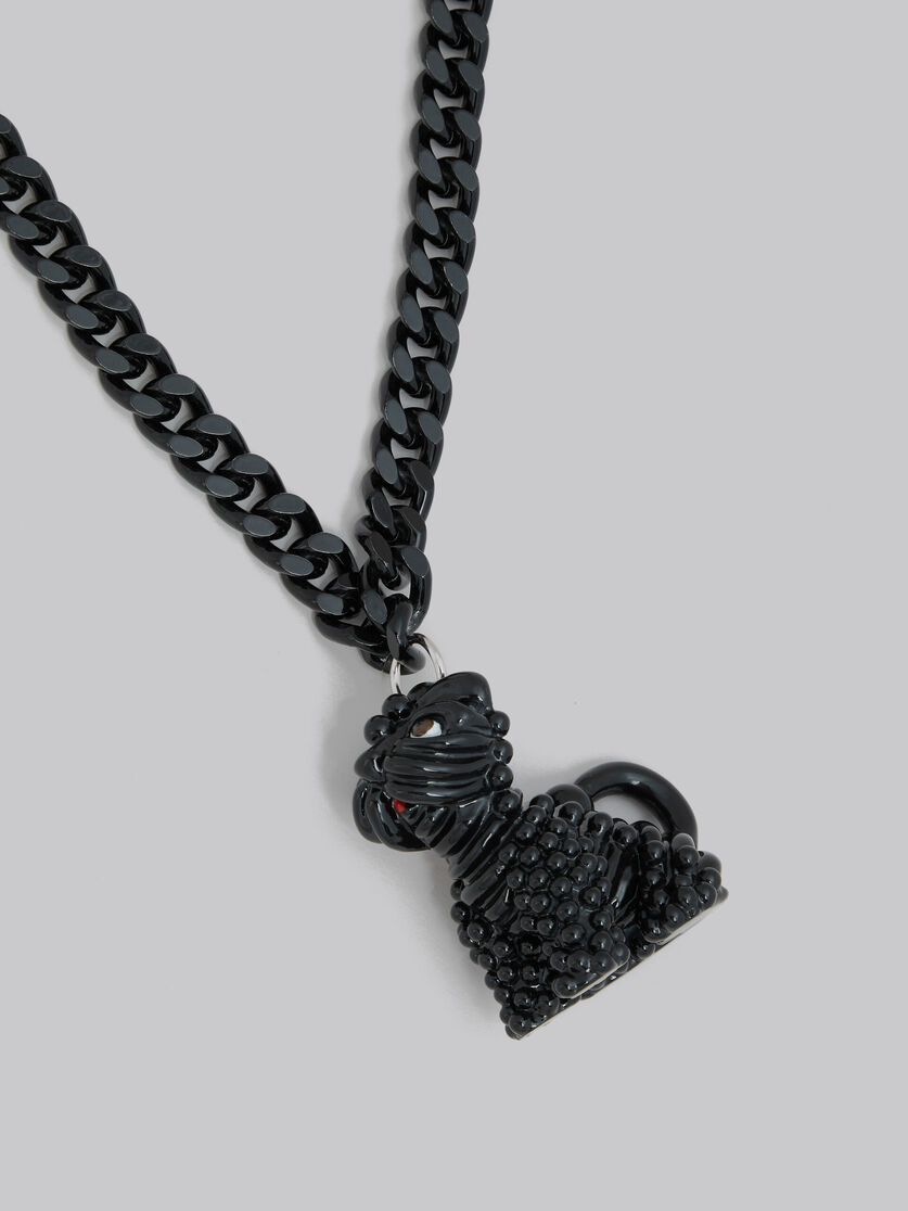 Louis Vuitton White Gold Dog Tag Necklace Available For Immediate