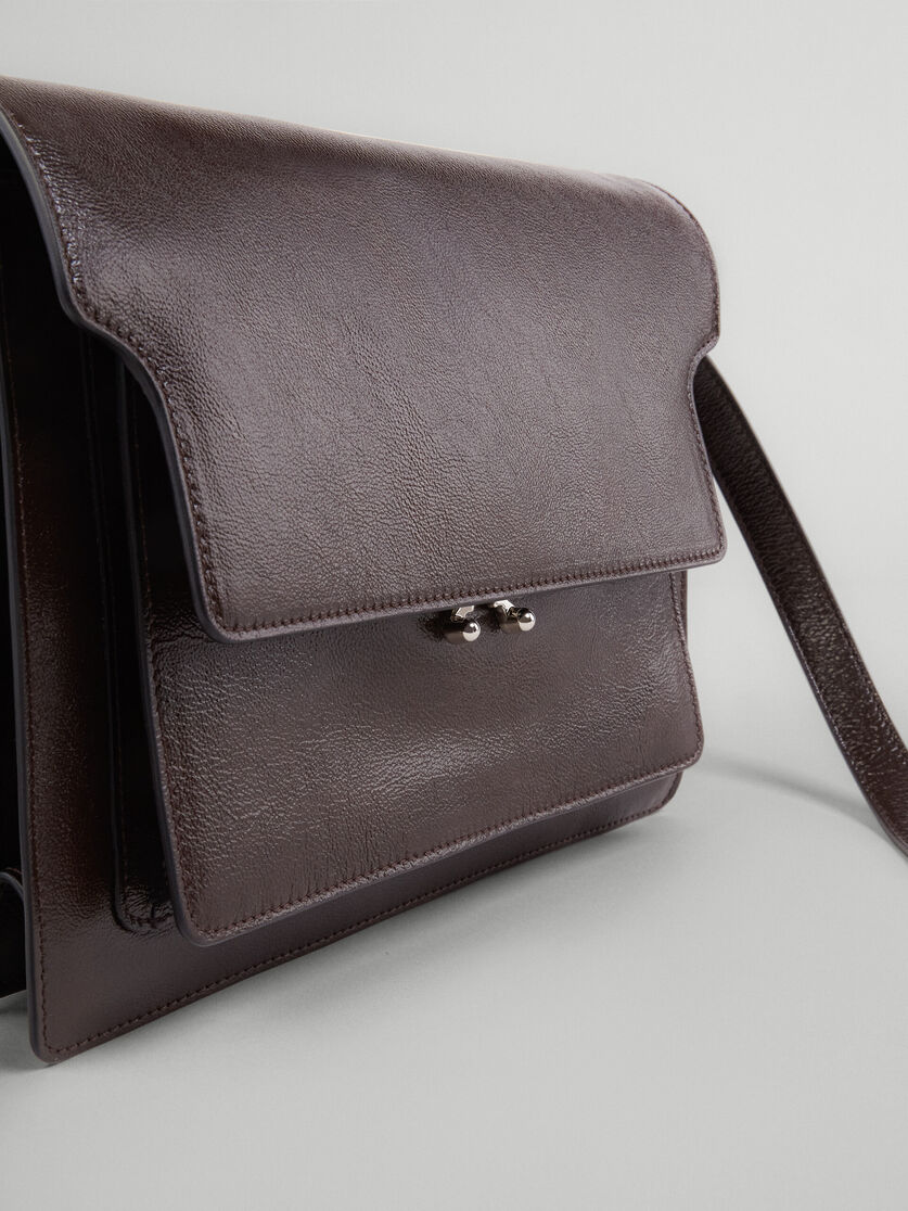 Marni: Brown Mini Soft Trunk Bag