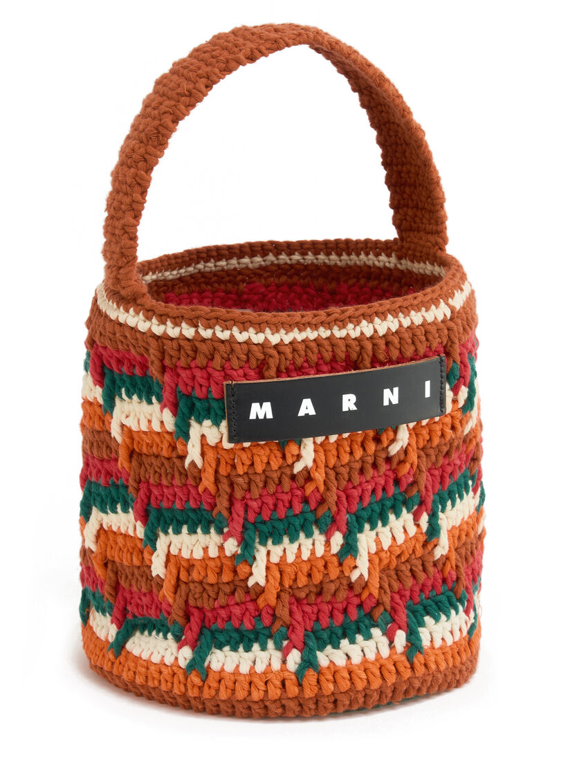 Borsa MARNI MARKET ROSAL in crochet blu - Borse shopping - Image 4