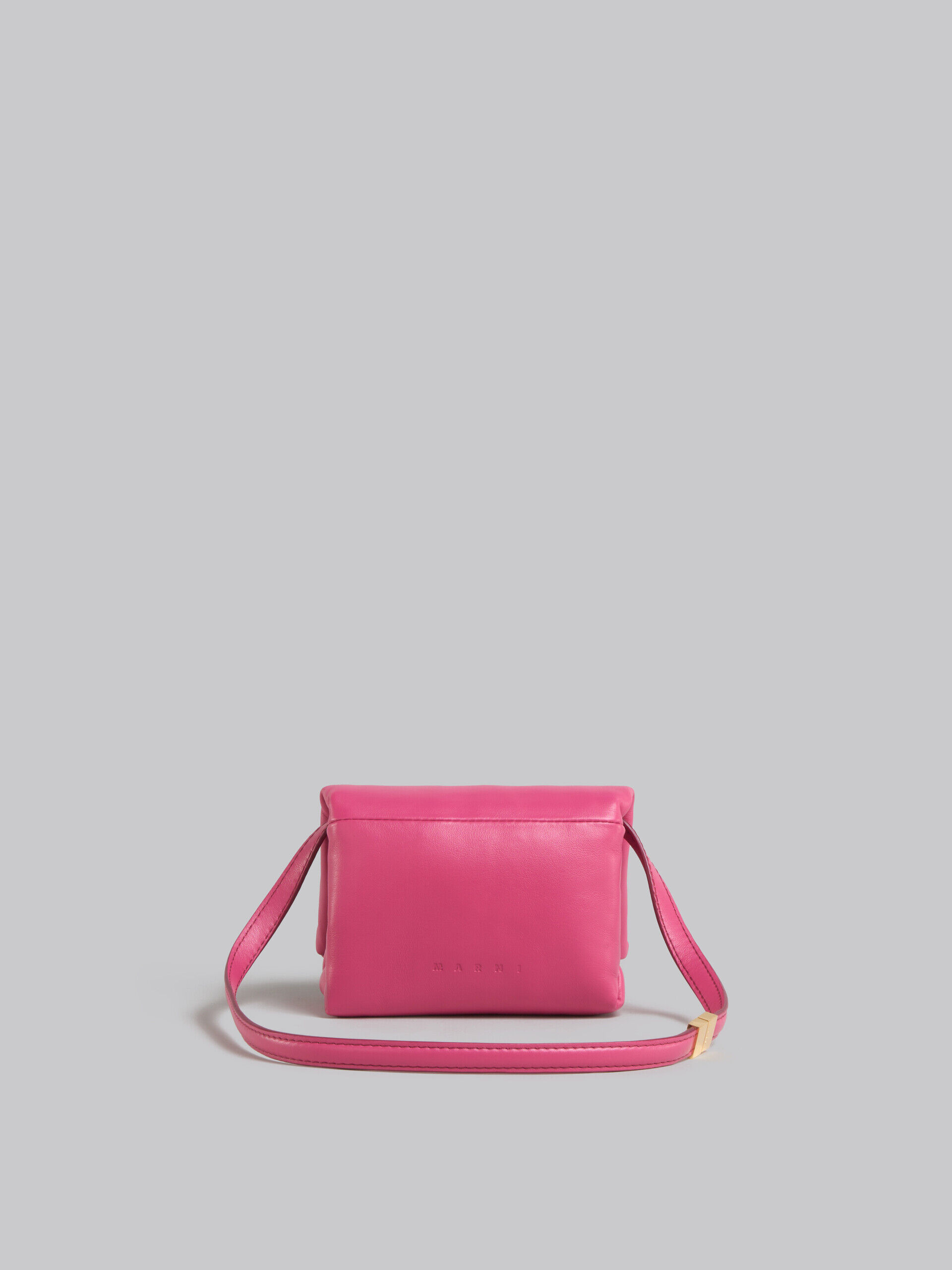 Pink leather mini Prisma pouch | Marni