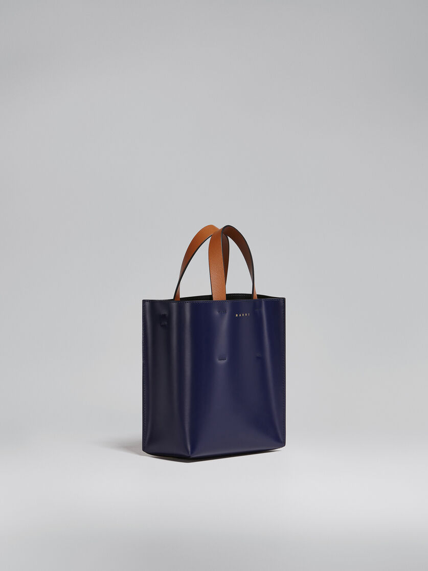 IetpShops Croatia - Blue 'Museo Nano' shoulder bag Marni - Marni Trunk  colour block tote bag