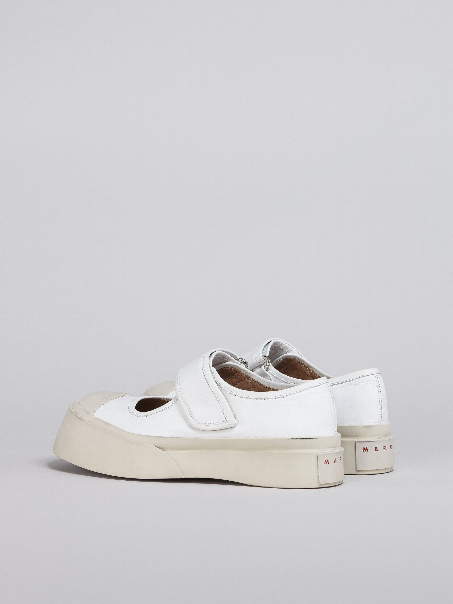 White nappa leather Mary Jane sneaker | Marni