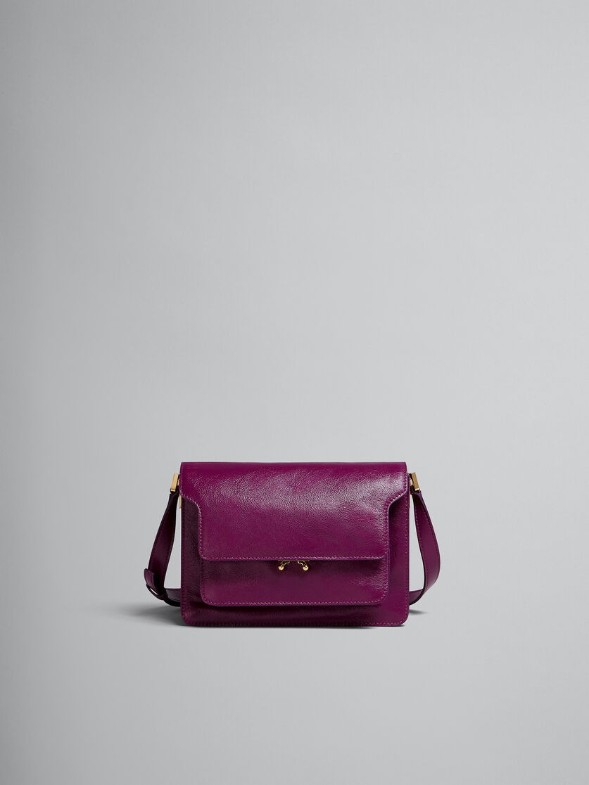 Marni Soft Mini Trunk Bag in Purple