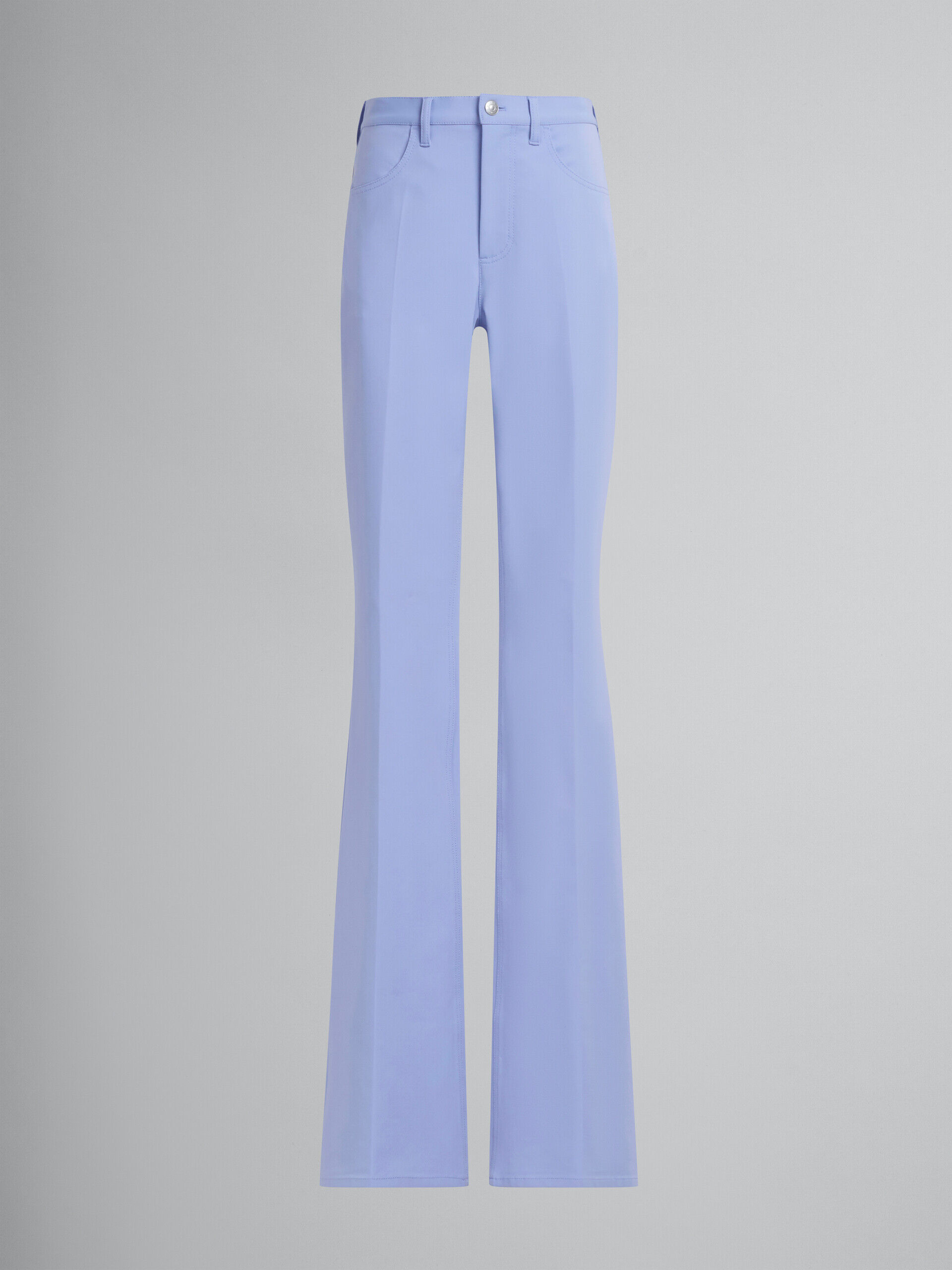 Lilac flared jersey trousers | Marni