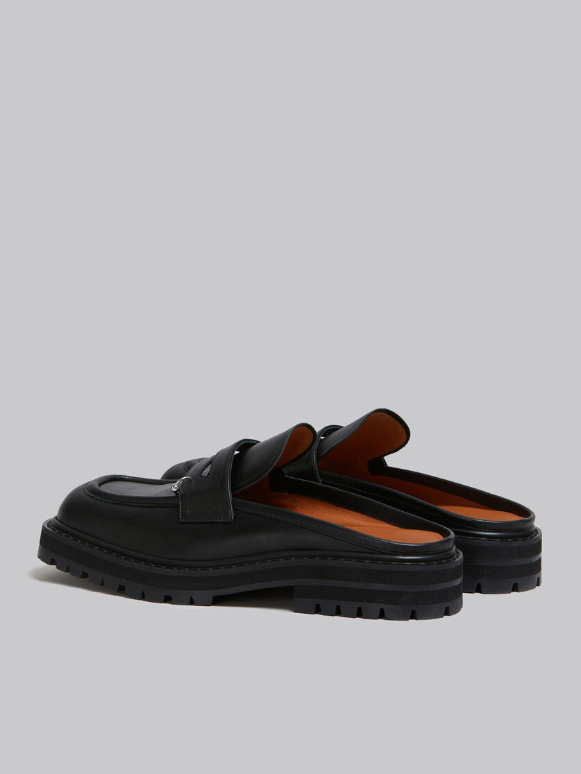 Mocassino sabot chunky Piercing 2.0 in pelle nera - Zoccoli - Image 3