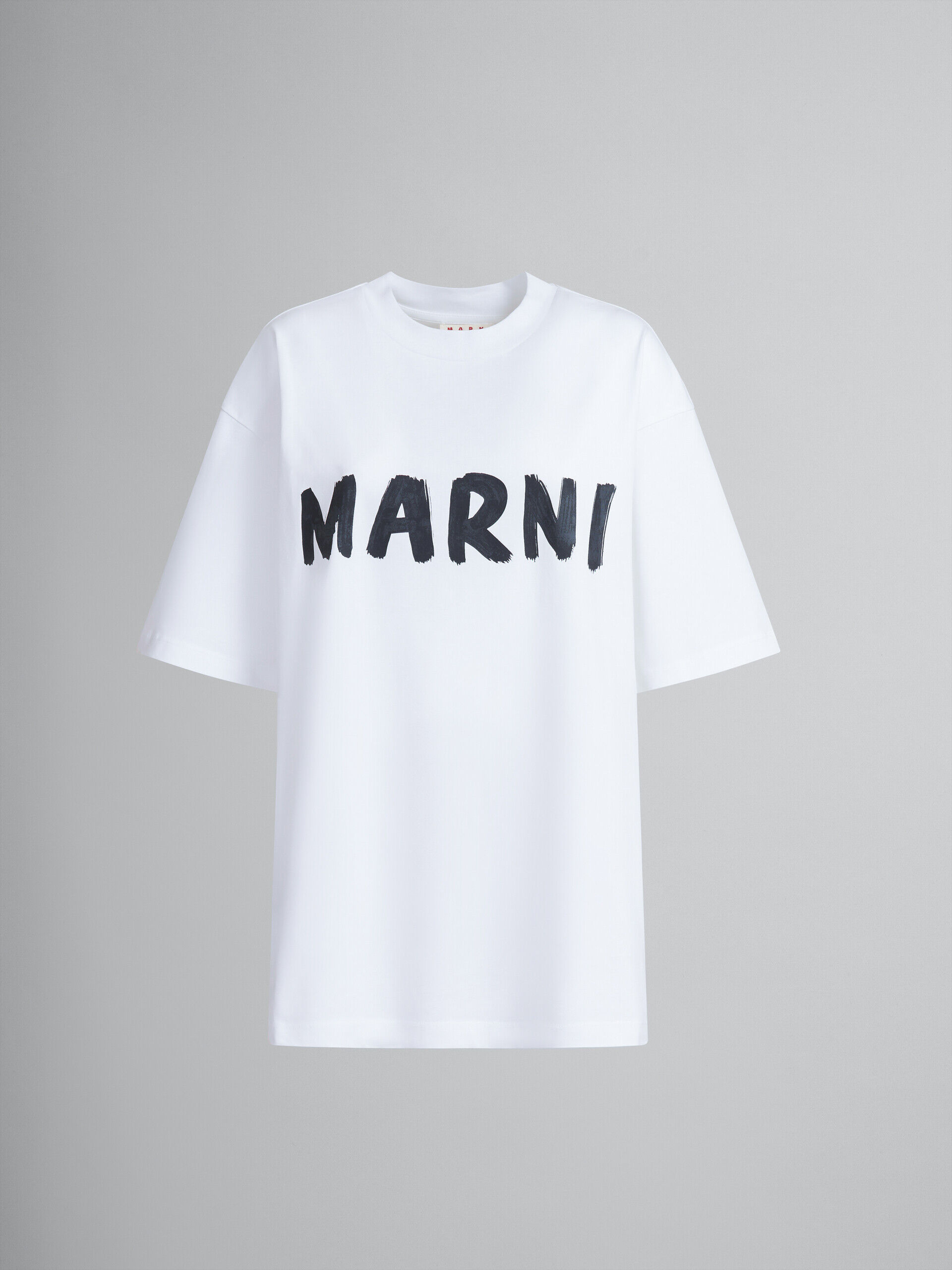 ホワイト クルーネックTシャツ(ボクシーフィット) | Marni