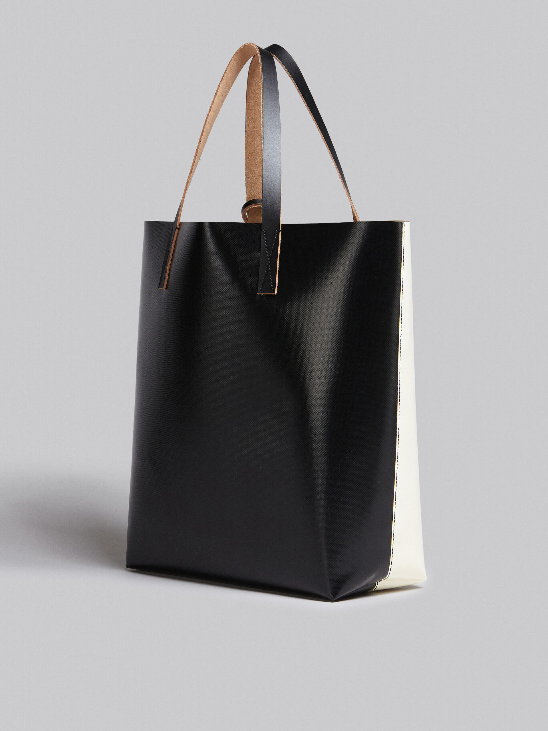 ホワイトとブラック Tribecaショッピングバッグ | Marni