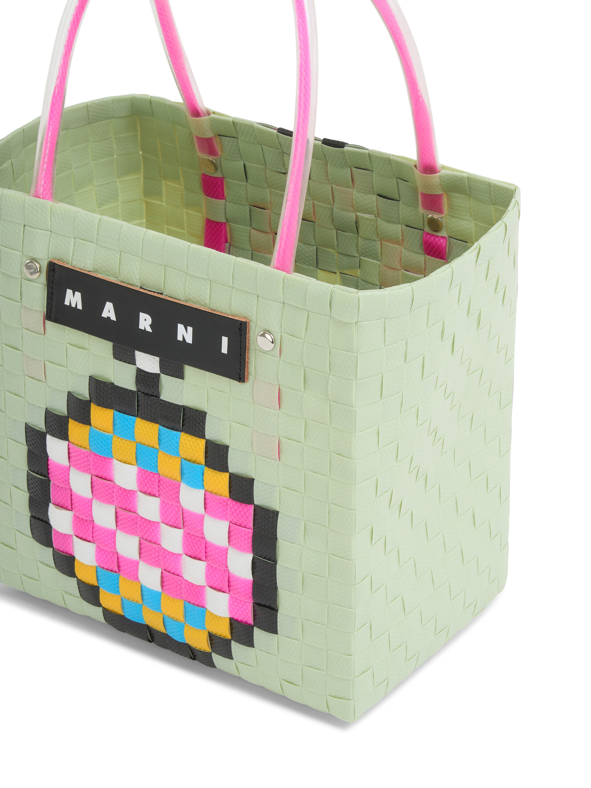 ペールグリーン MARNI MARKET デコレーション バスケットバッグ | Marni