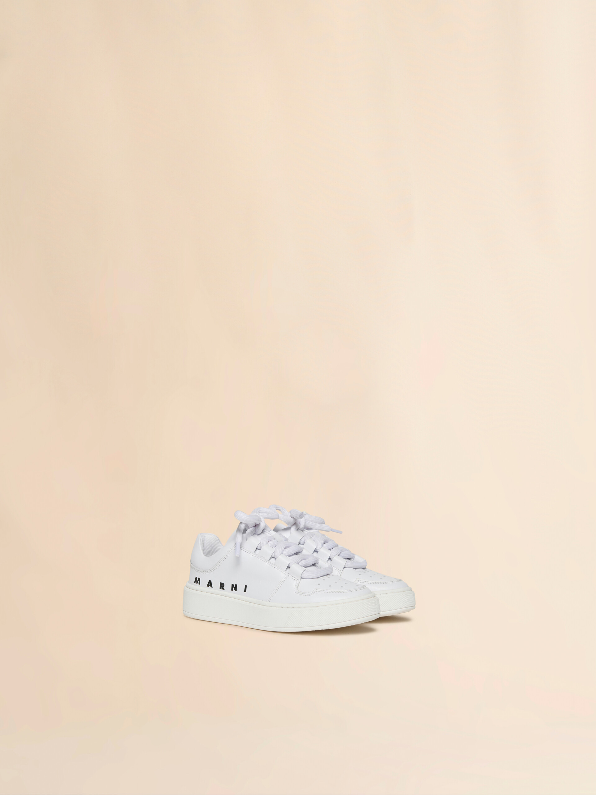 Sneaker bassa in pelle bianca - Sneakers - Image 2