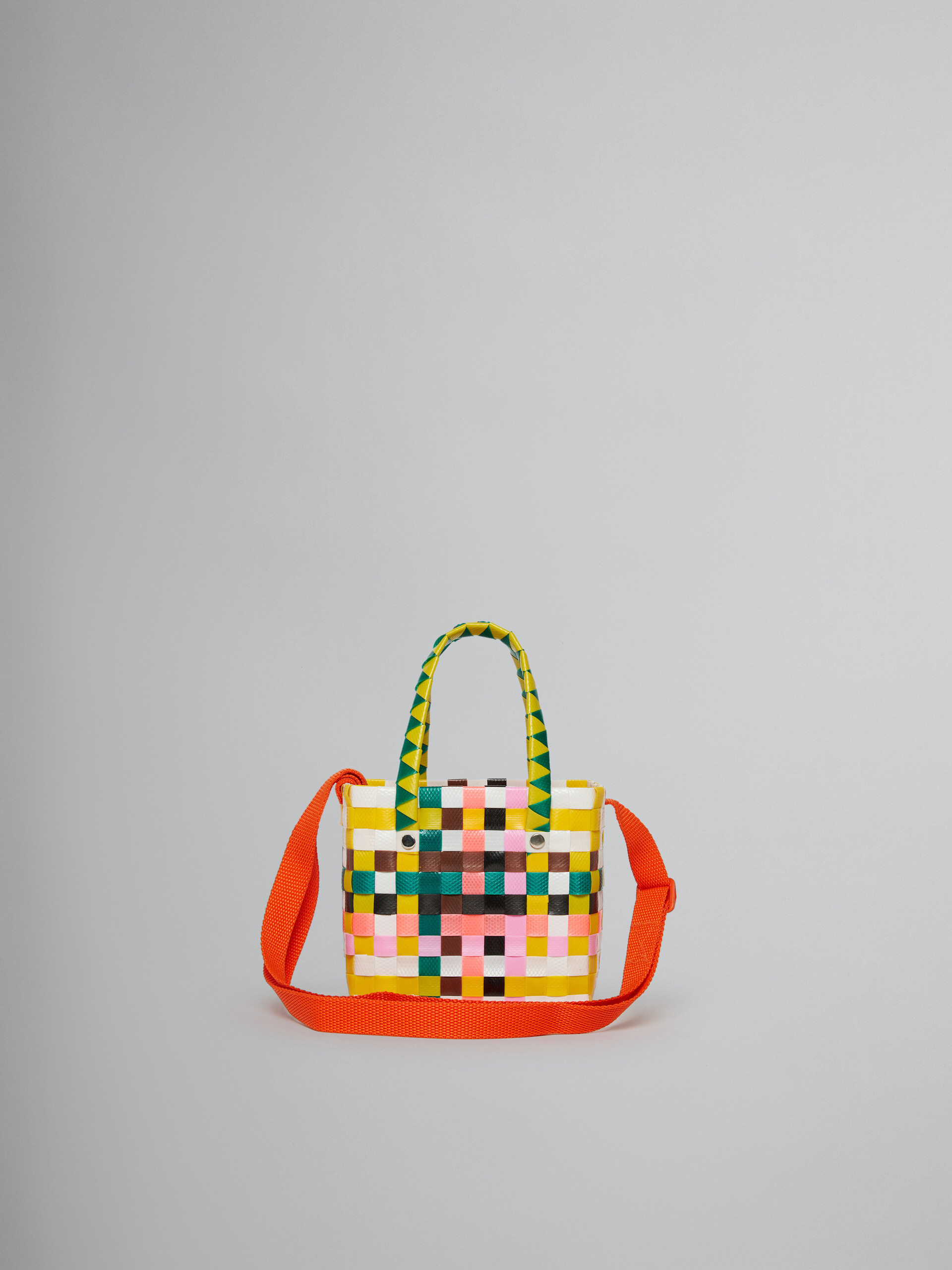 Borsa micro basket ad intreccio multicolor - Borse - Image 2