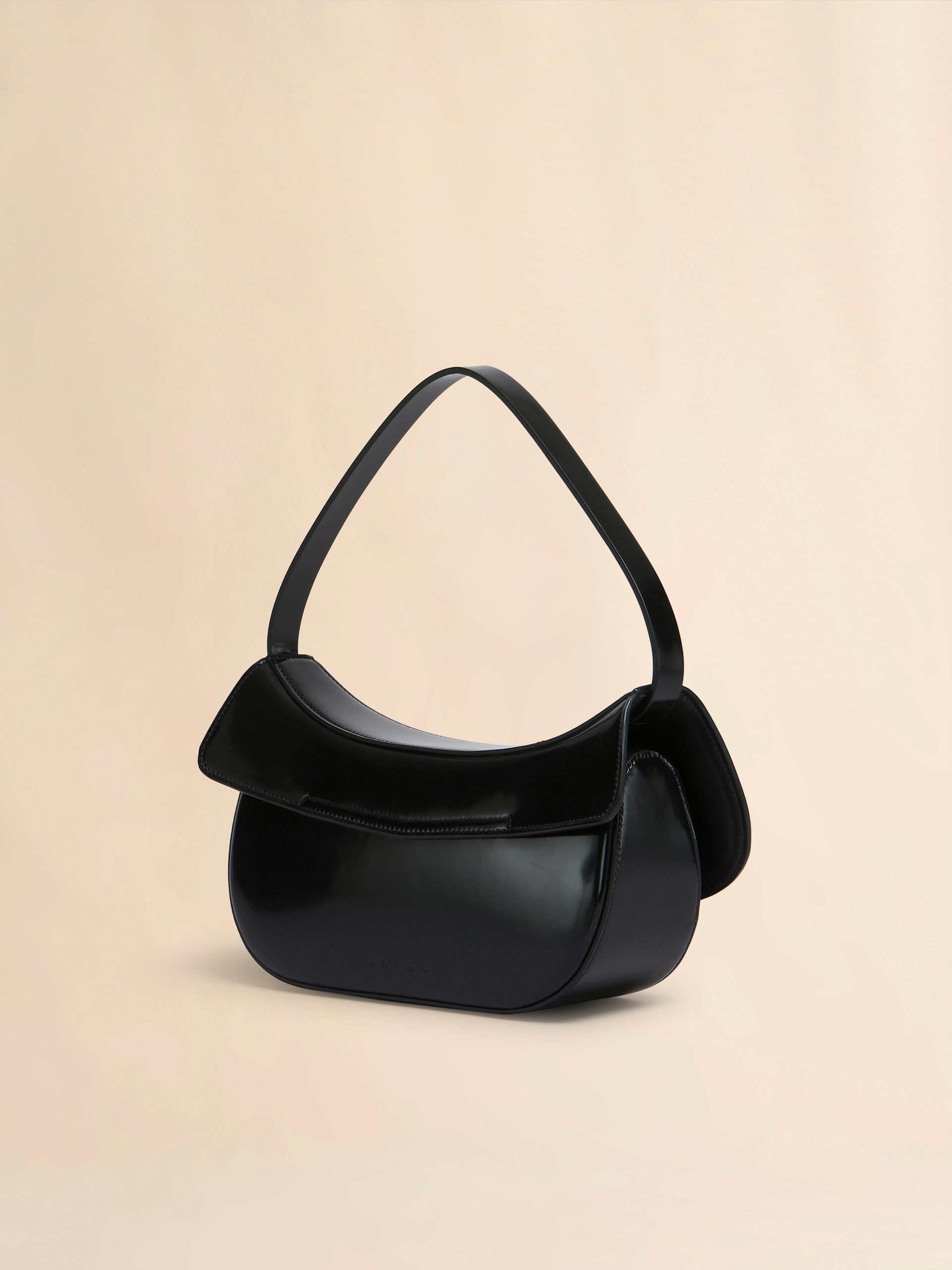 Borsa hobo Butterfly media in pelle marrone - Borse a spalla - Image 2