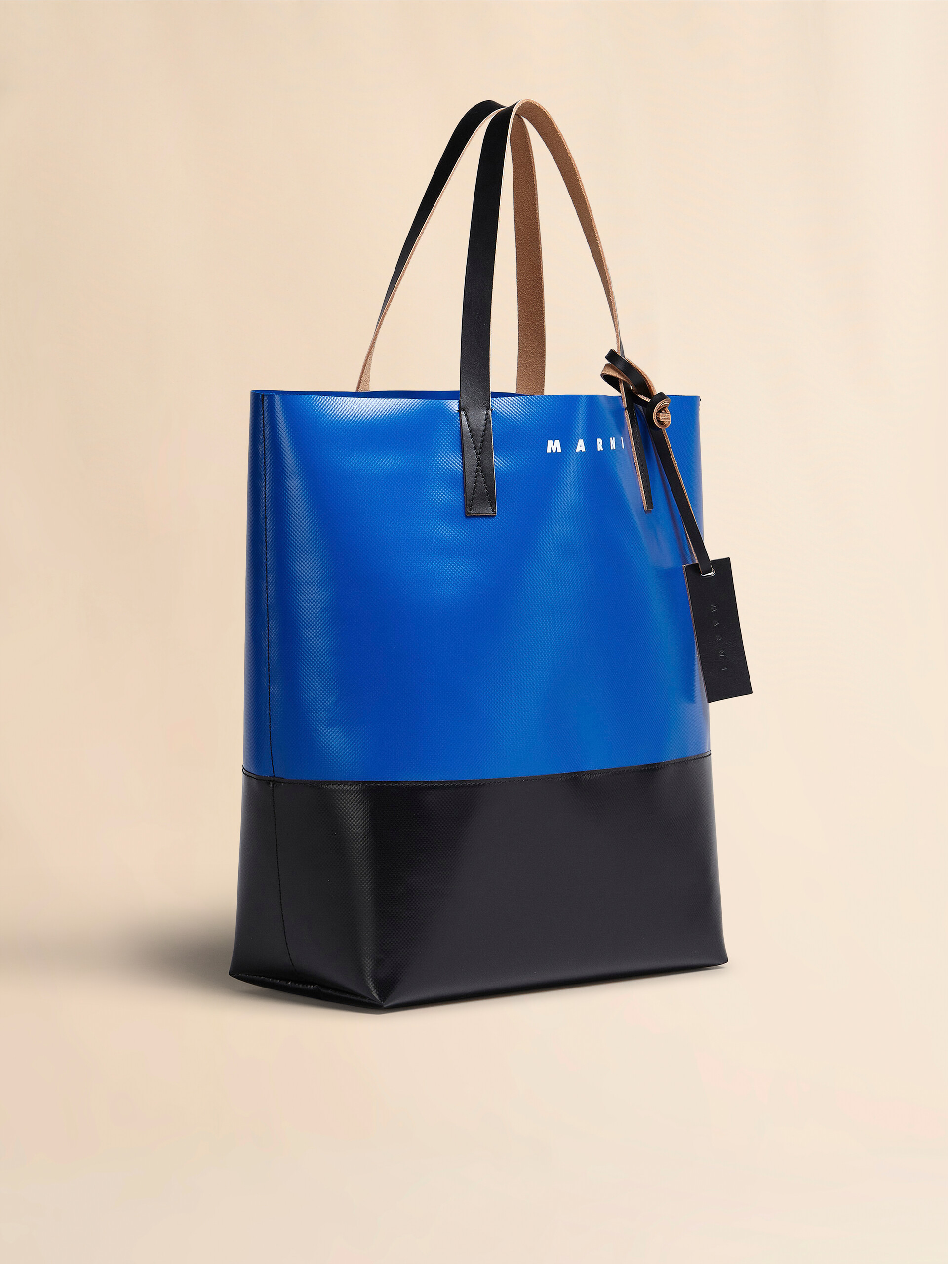 Borsa shopping Tribeca in blu e nero - Borse shopping - Image 5