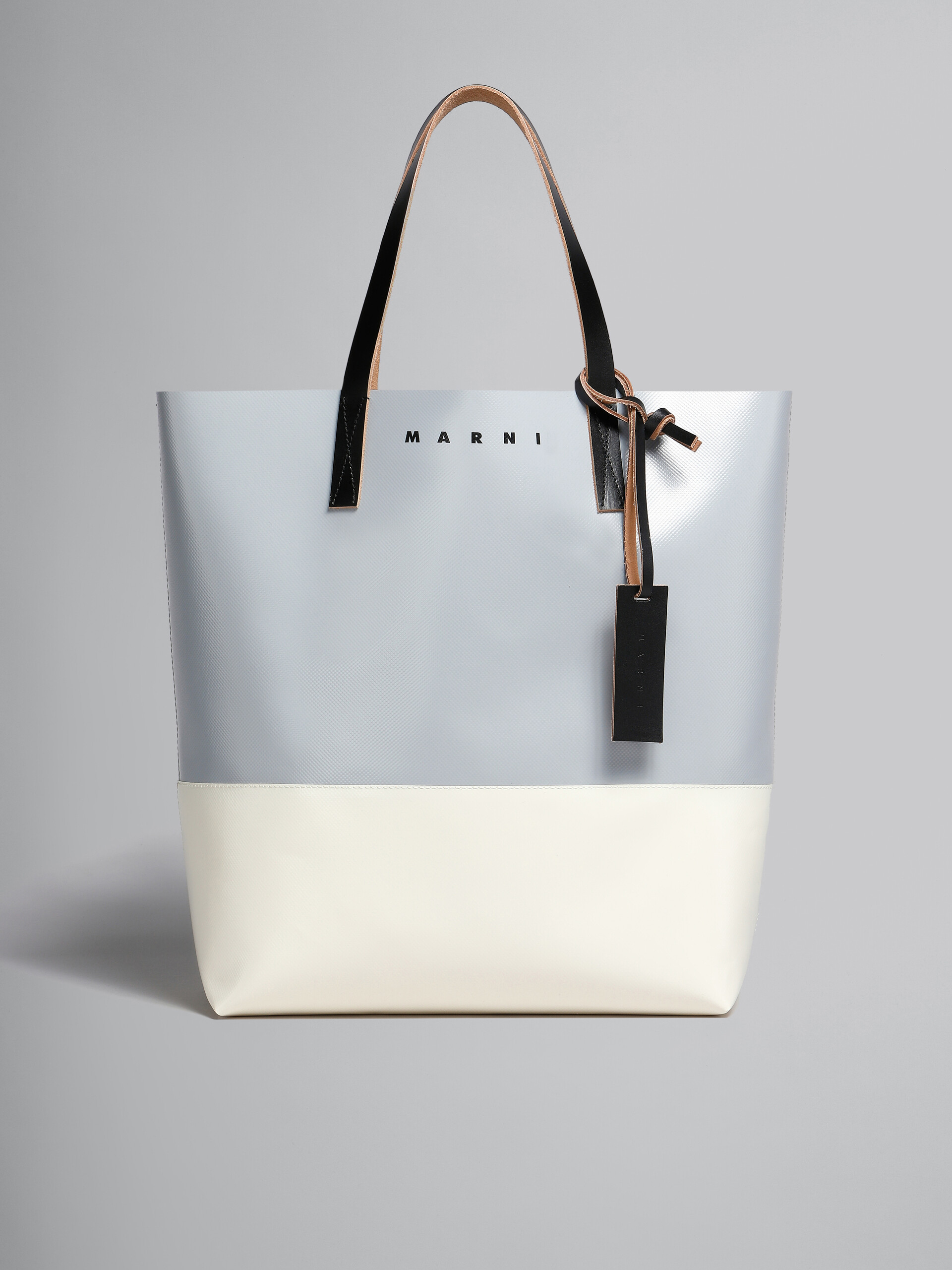 Silver and beige Tribeca shopping bag | Marni