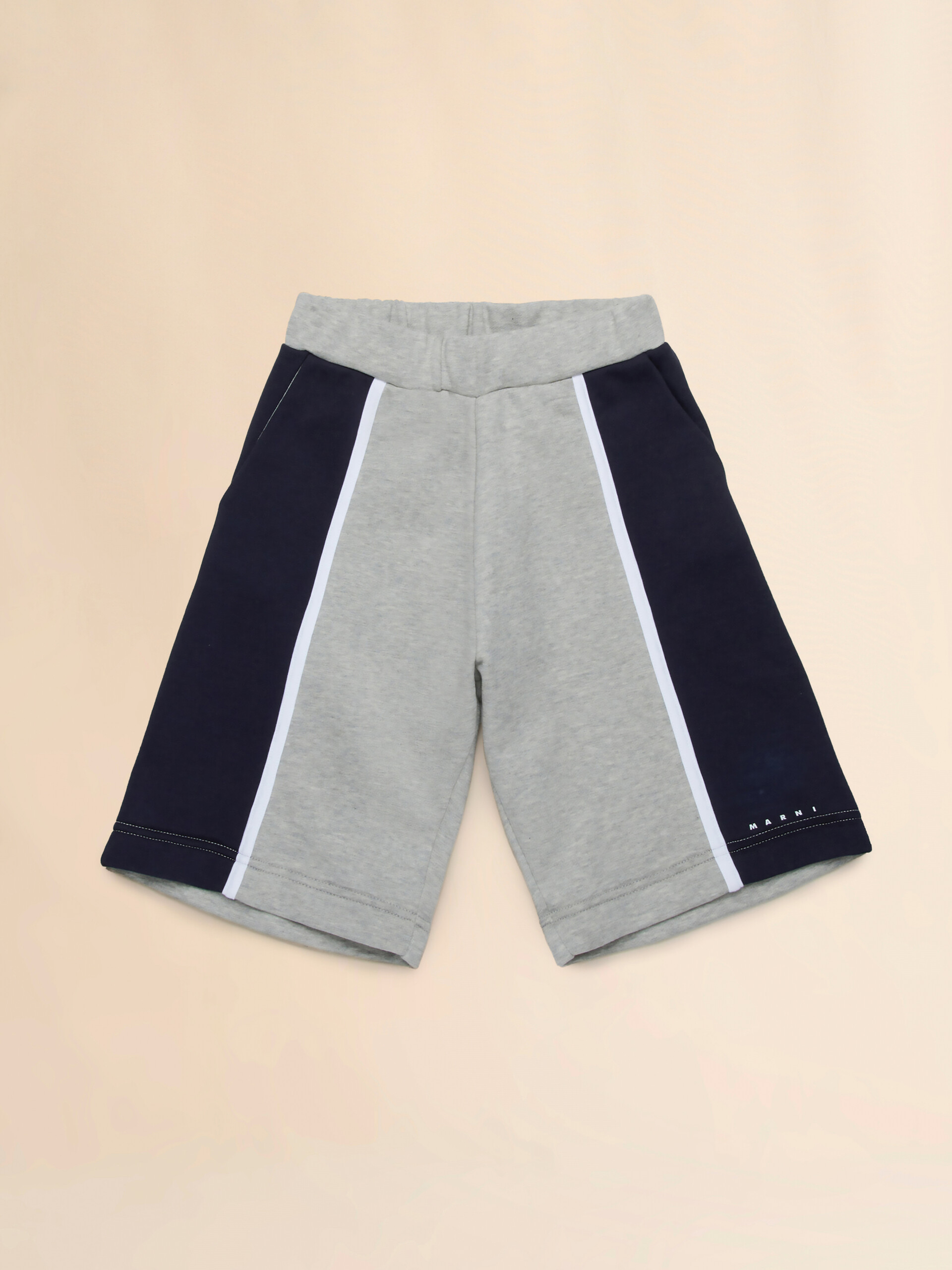 Fleece shorts with colorblock details - Pantaloni - Image 1