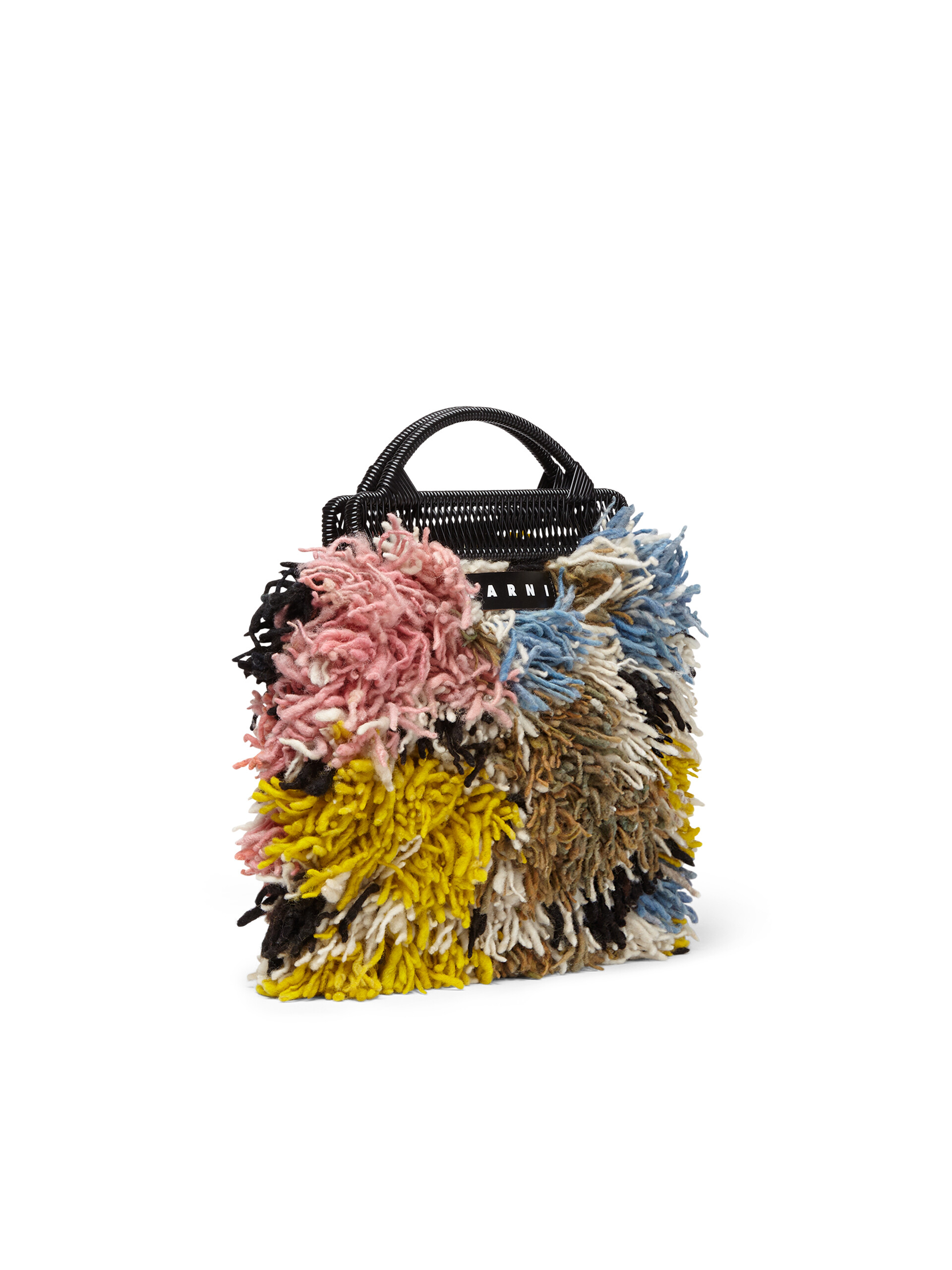 MARNI MARKET bag in multicolor long wool