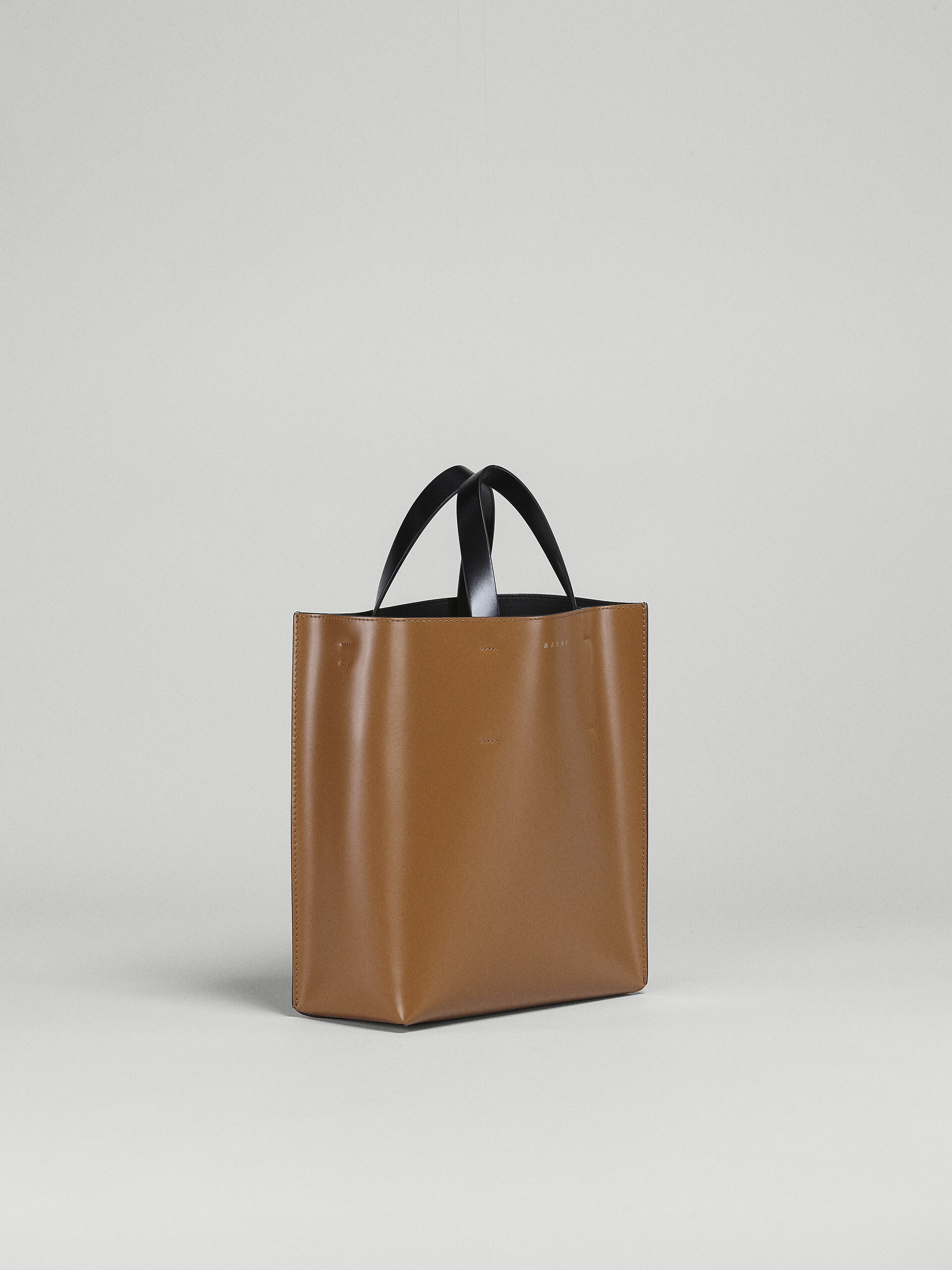 【MARNI】Leather Shopping Bag Brown