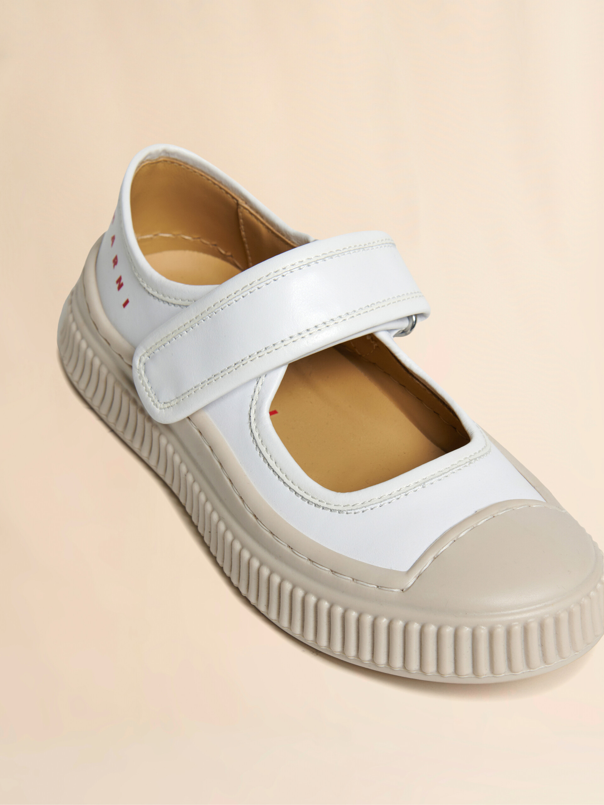 Sneaker Pablo Mary Jane in pelle bianca - Sneakers - Image 4