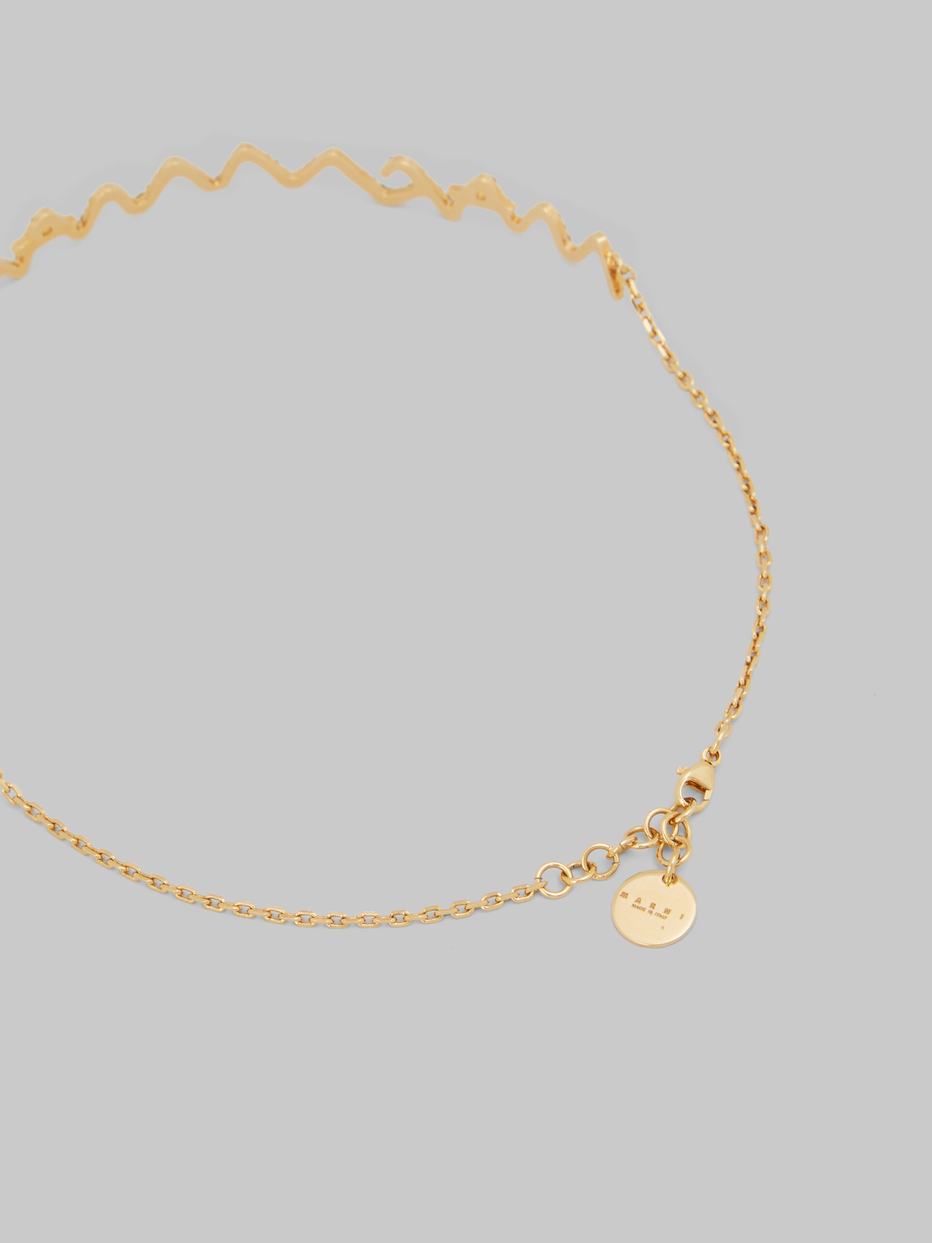 Collana choker Marni Symbol con pavé di strass - Collana - Image 3