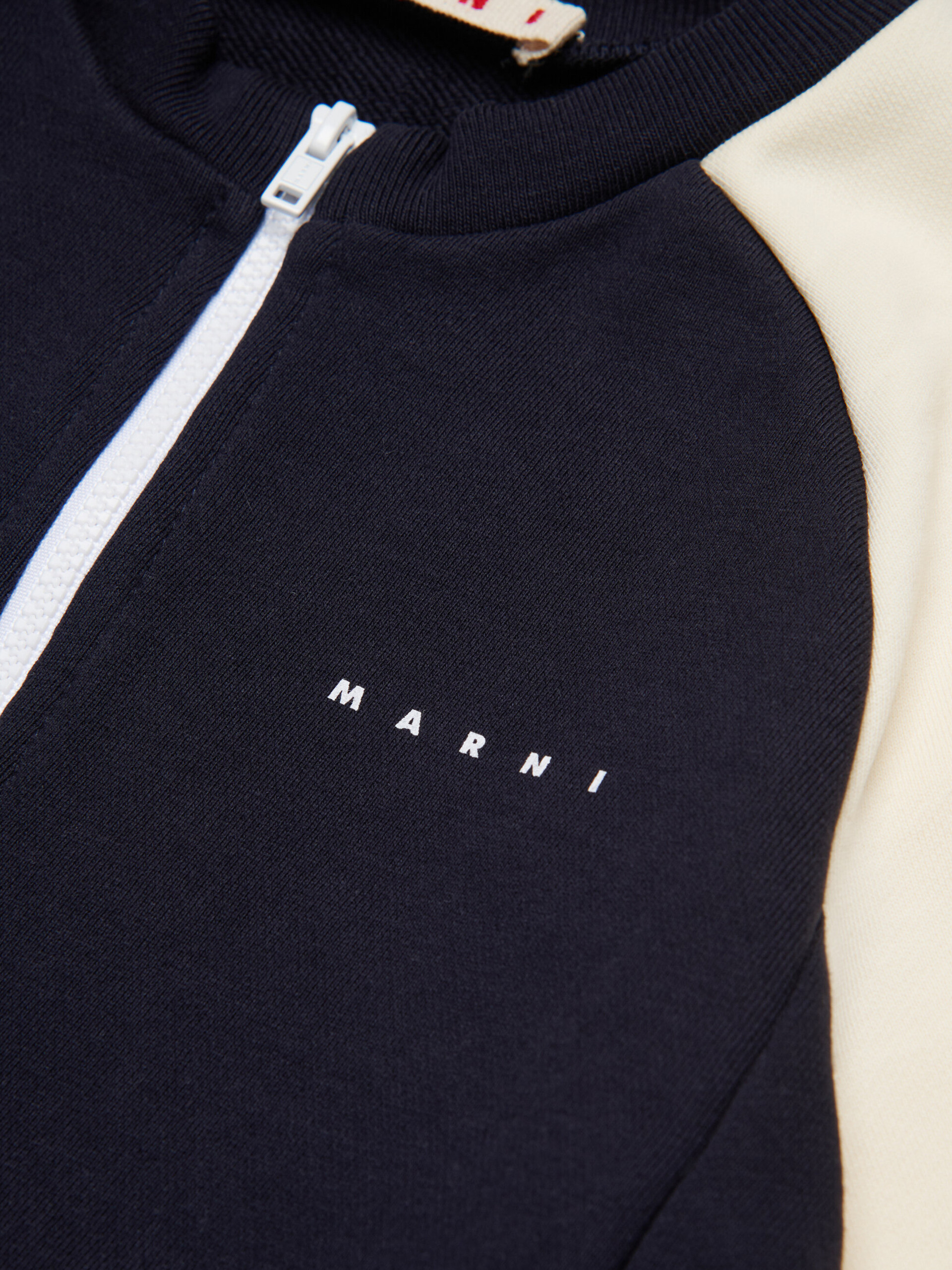 Fleece mini dress with colorblock details | Marni