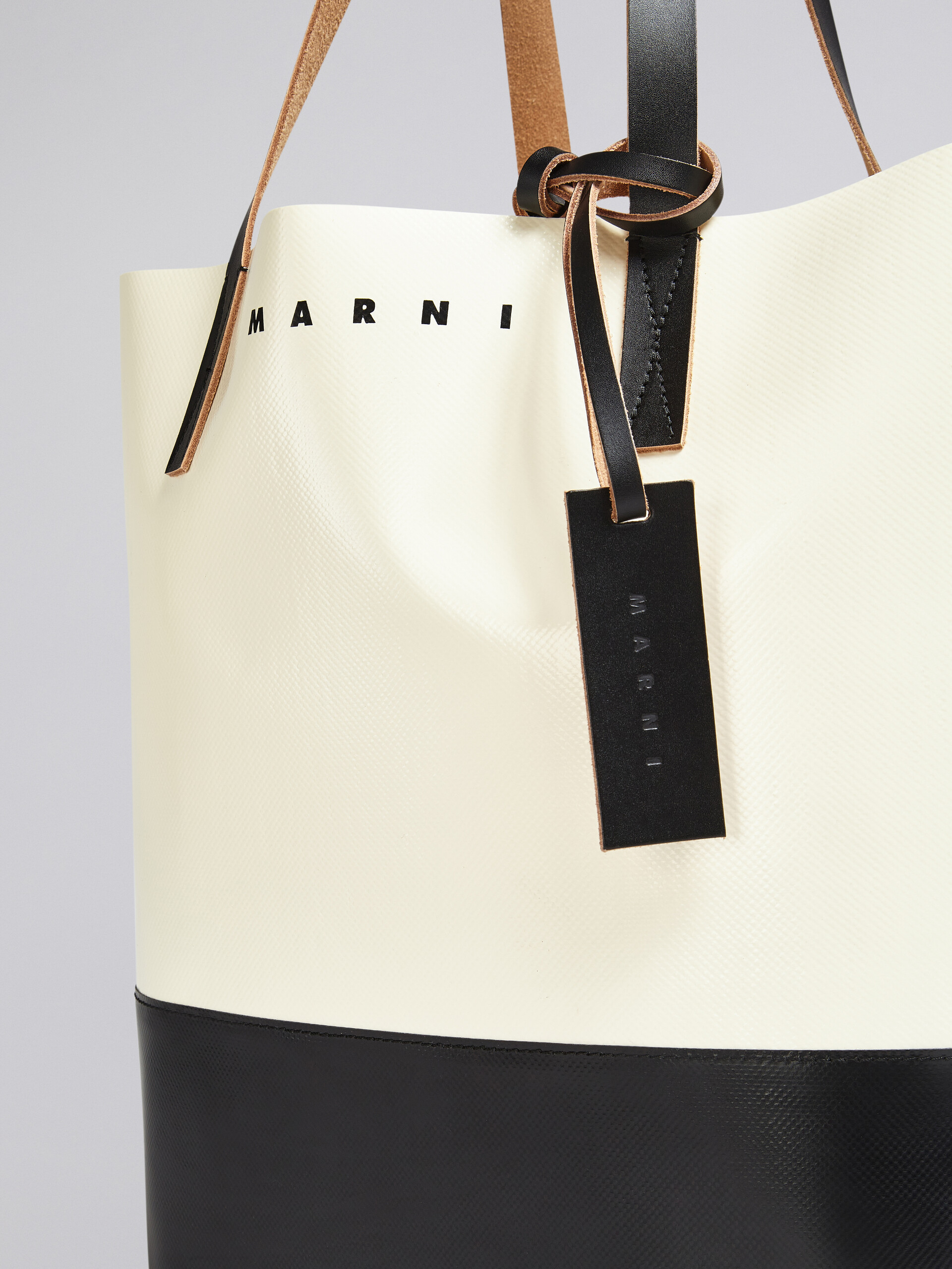 ホワイト、ブラック Tribecaショッピングバッグ | Marni