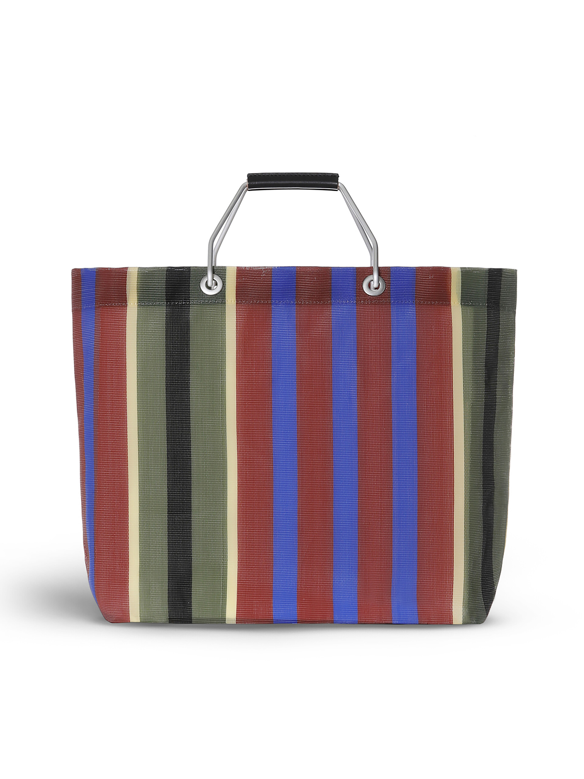 MARNI MARKET STRIPE multicolor blue bag