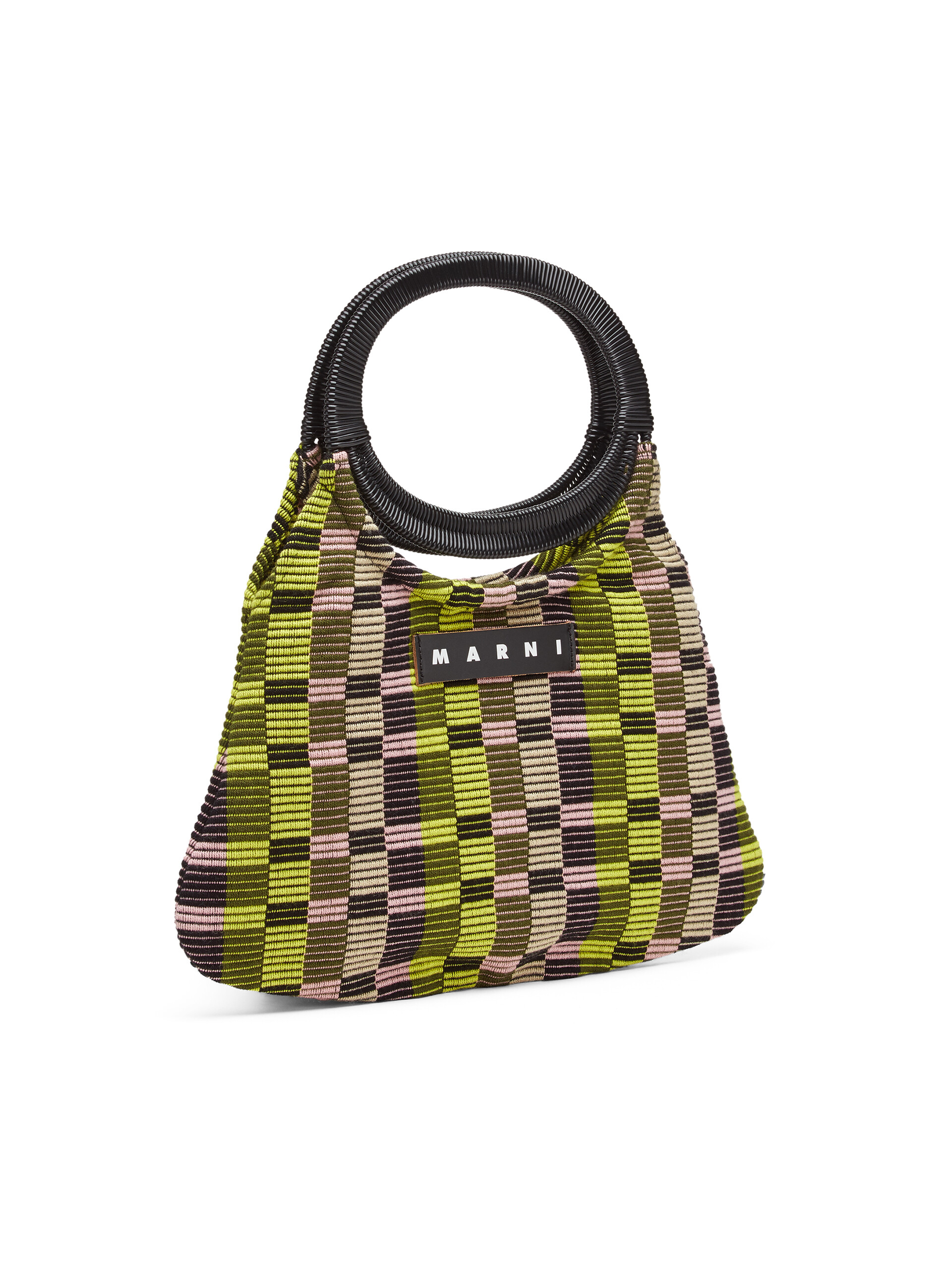 Borsa MARNI MARKET in cotone rigato multicolor | Marni