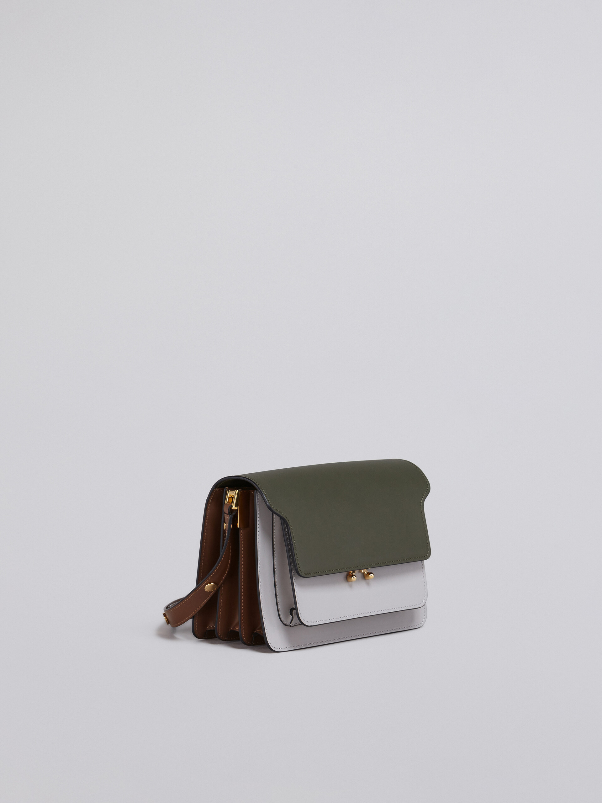 Marni Trunk Shoulder Bag - Brown Shoulder Bags, Handbags - MAN194251