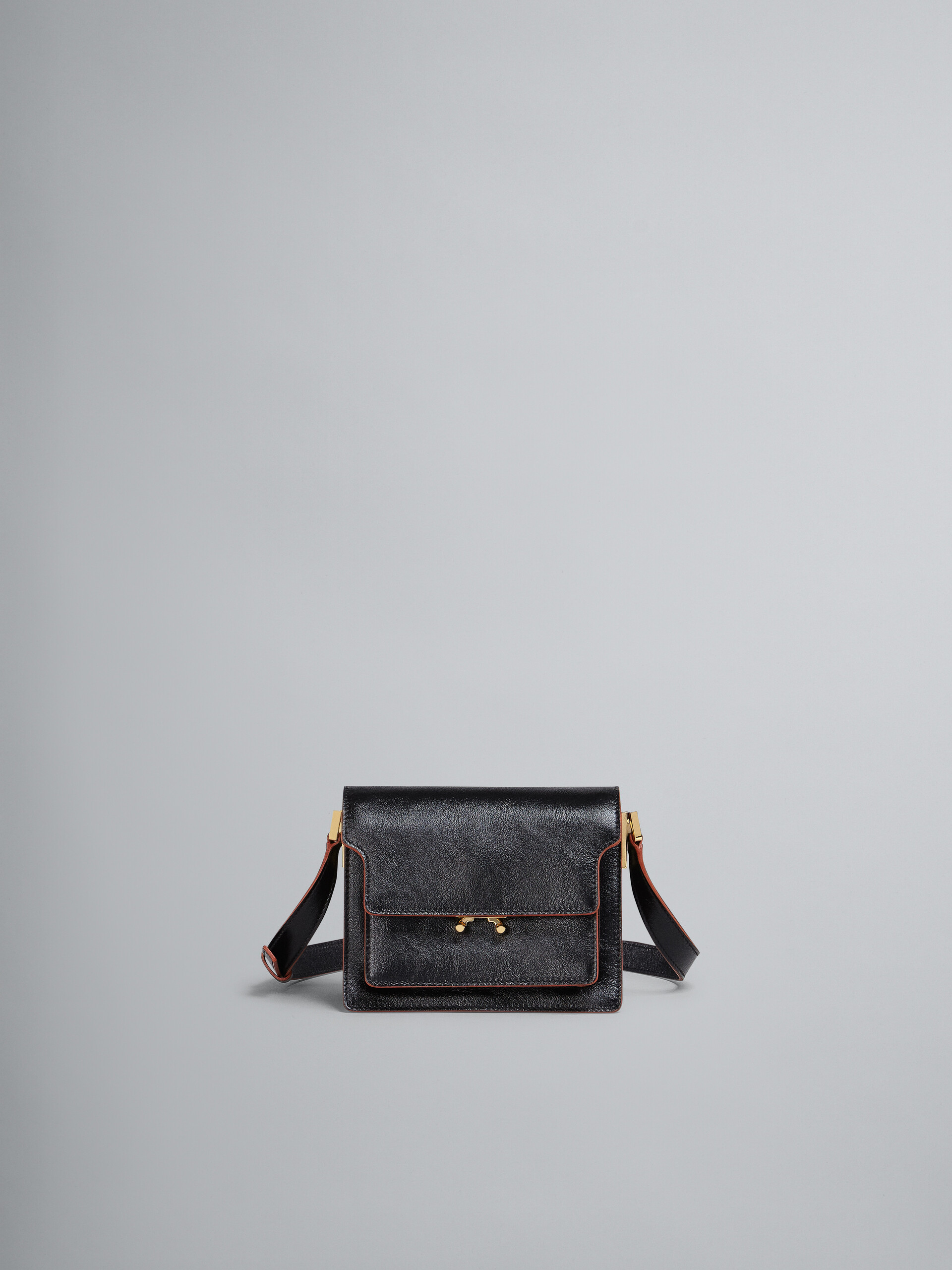 Trunk Soft Mini Bag in black leather | Marni