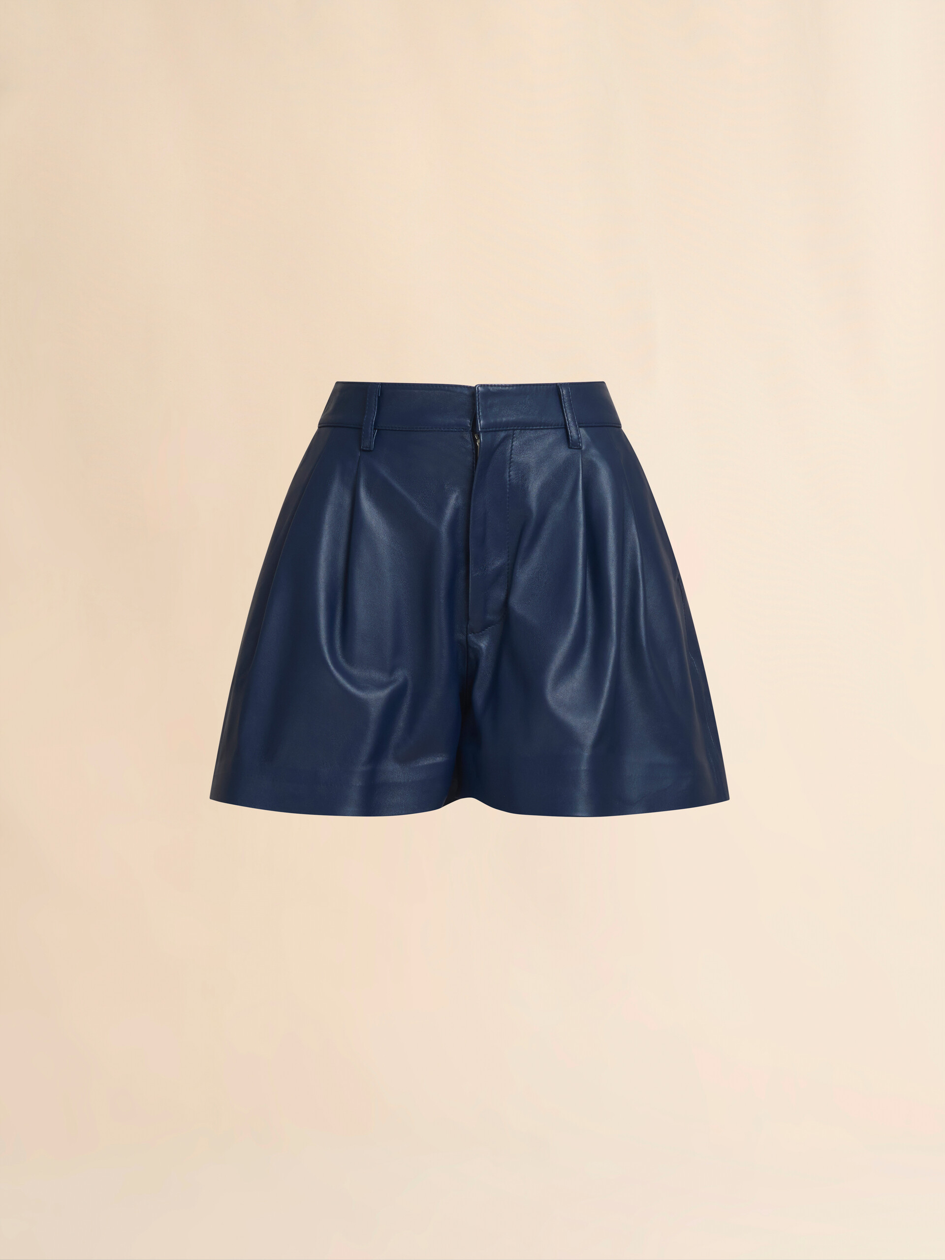 Short in nappa blu - Pantaloni - Image 1