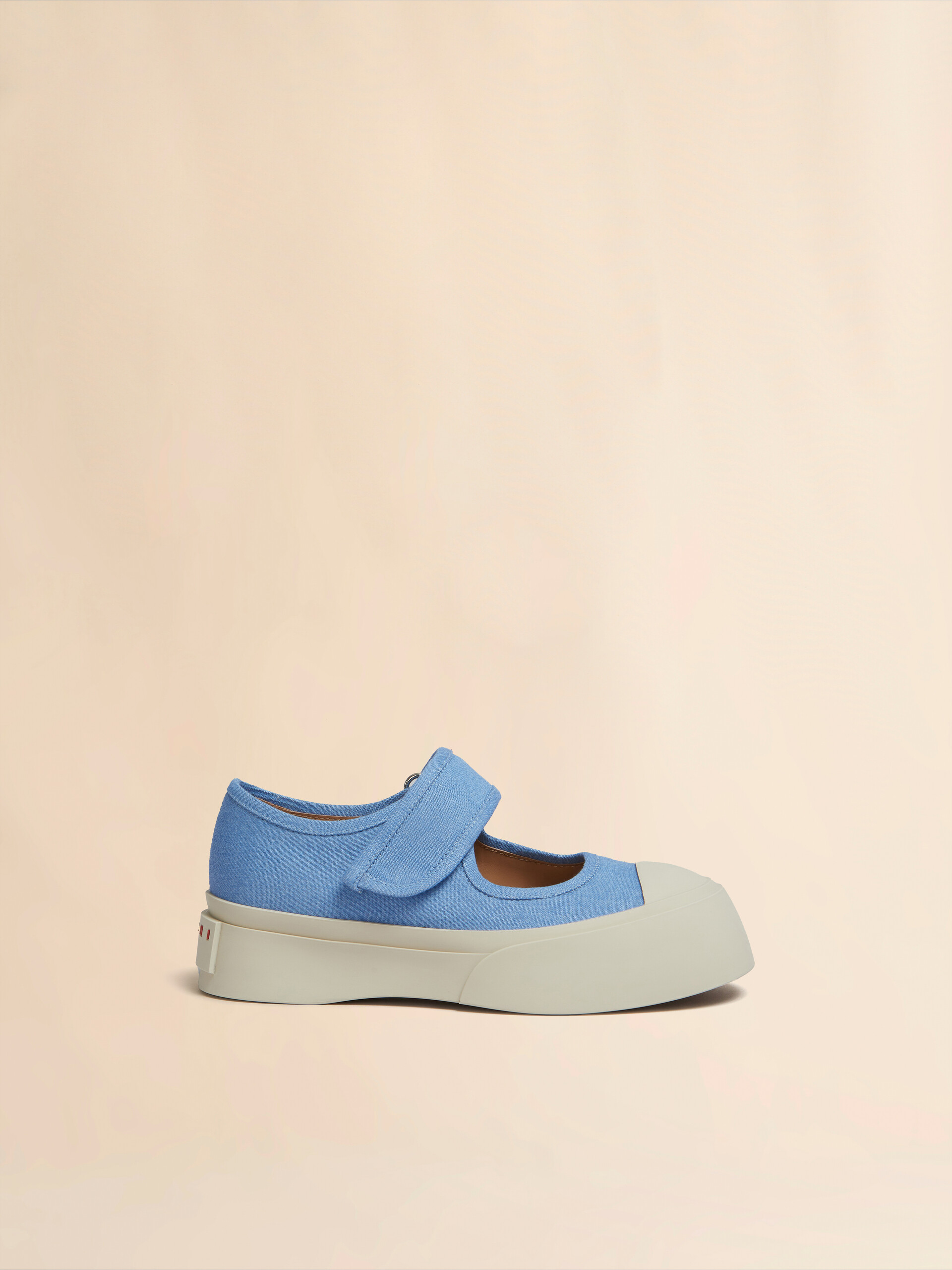 Sneaker Mary Jane in denim chiaro - Sneakers - Image 1