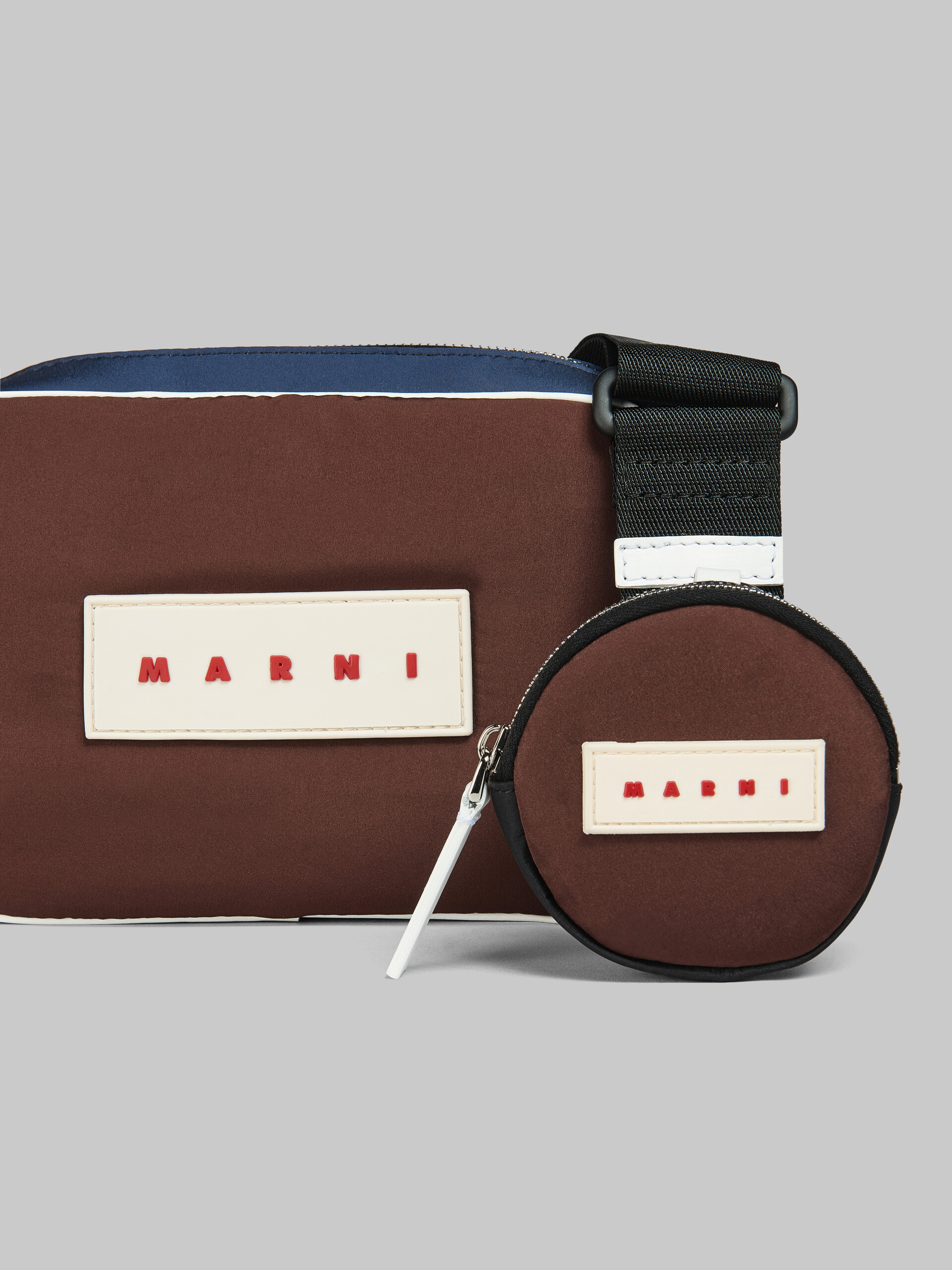 Marni Brown amp; Navy Camera Bag