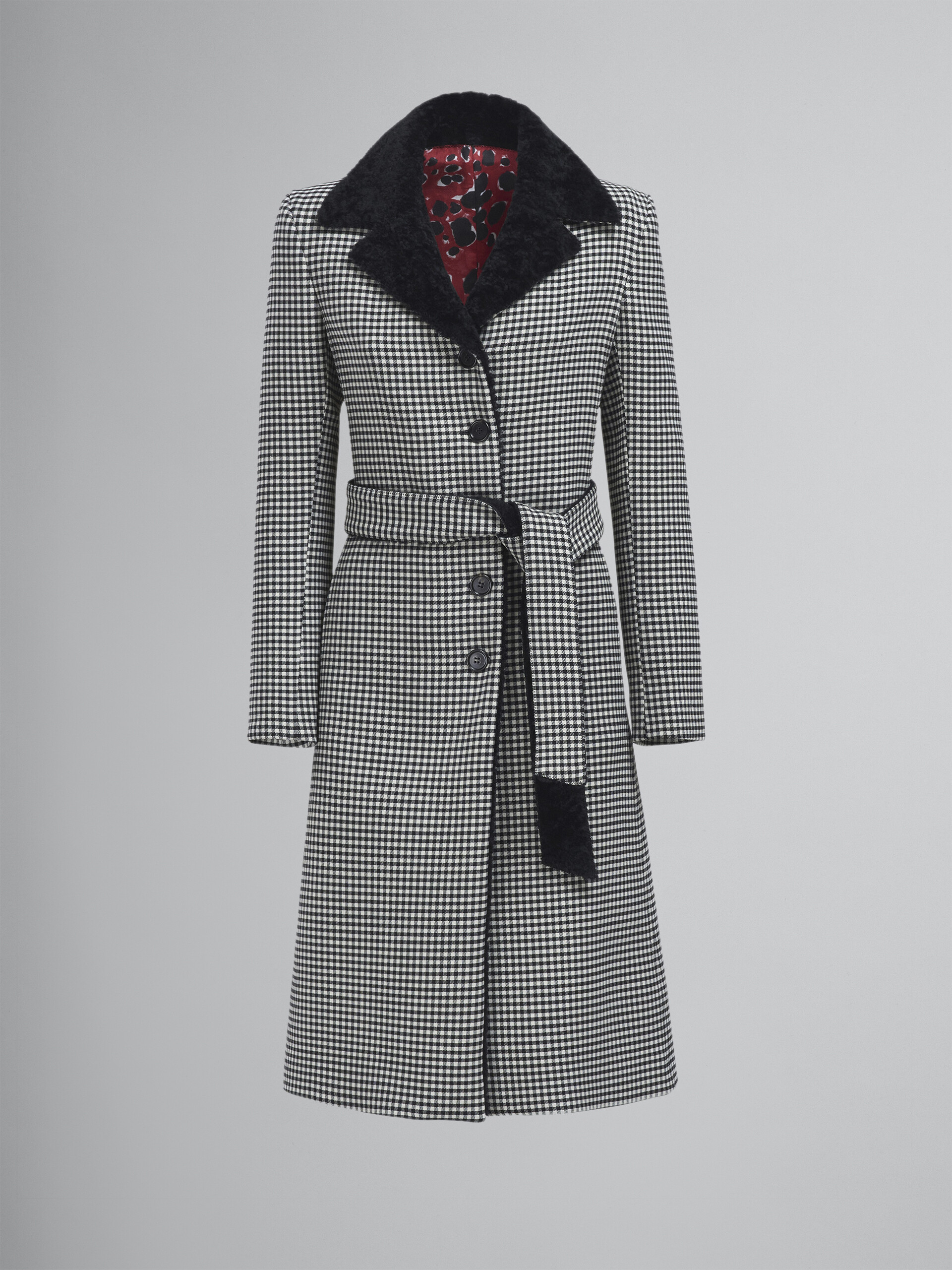 MARNI】17AW Houndstooth Check Wool Coat | sweatreno.com