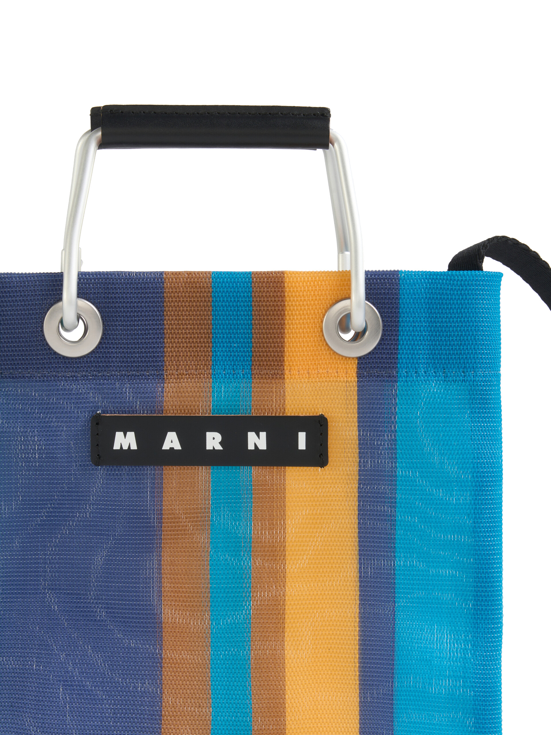 Yellow multicolour MARNI MARKET MINI SHOULDER STRIPE bag | Marni