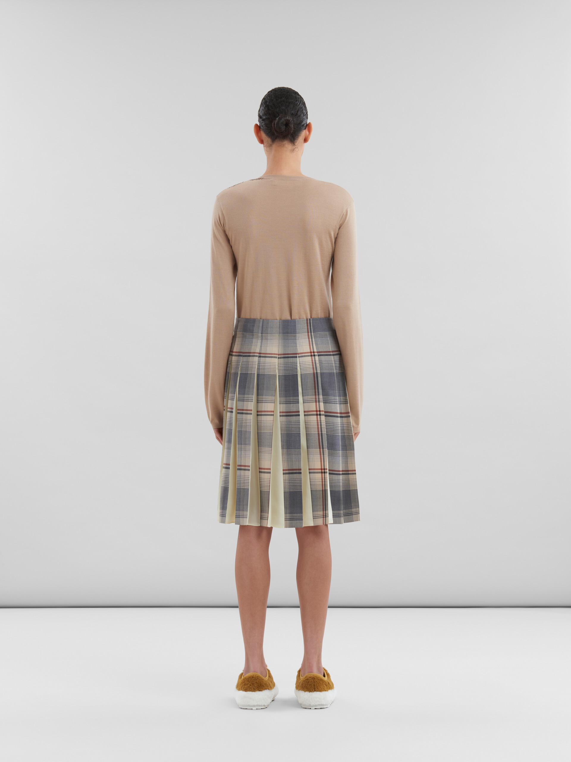 Grey skirt checked hotsell